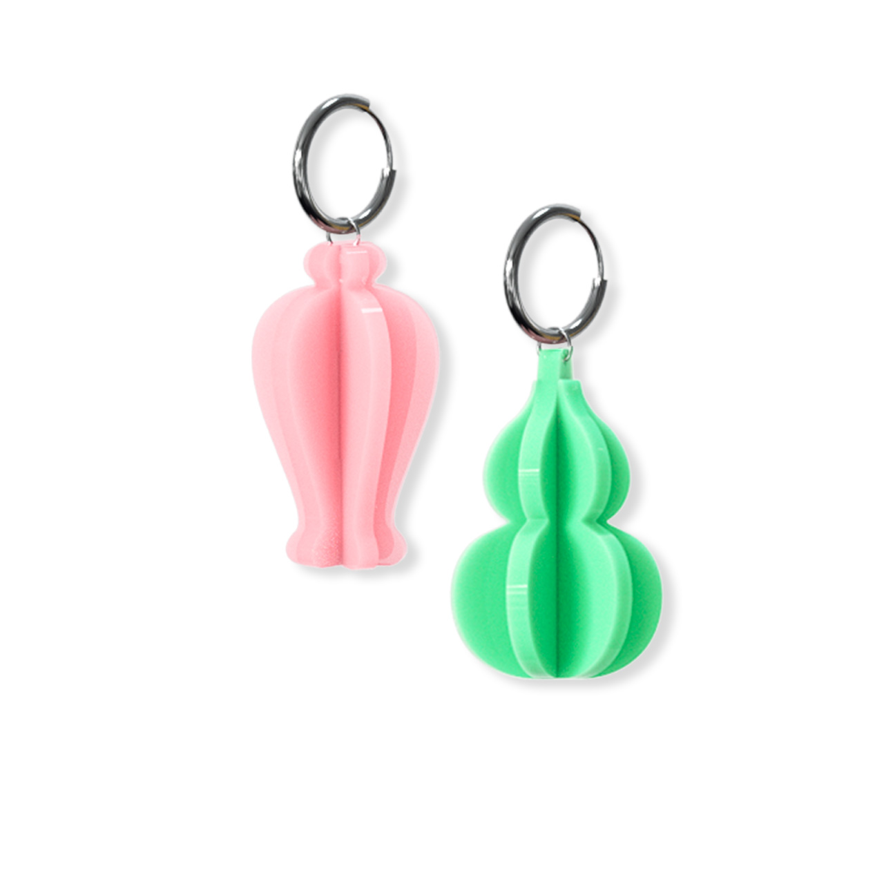 Fountanis Acrylic Handmade 3D Vase Earrings