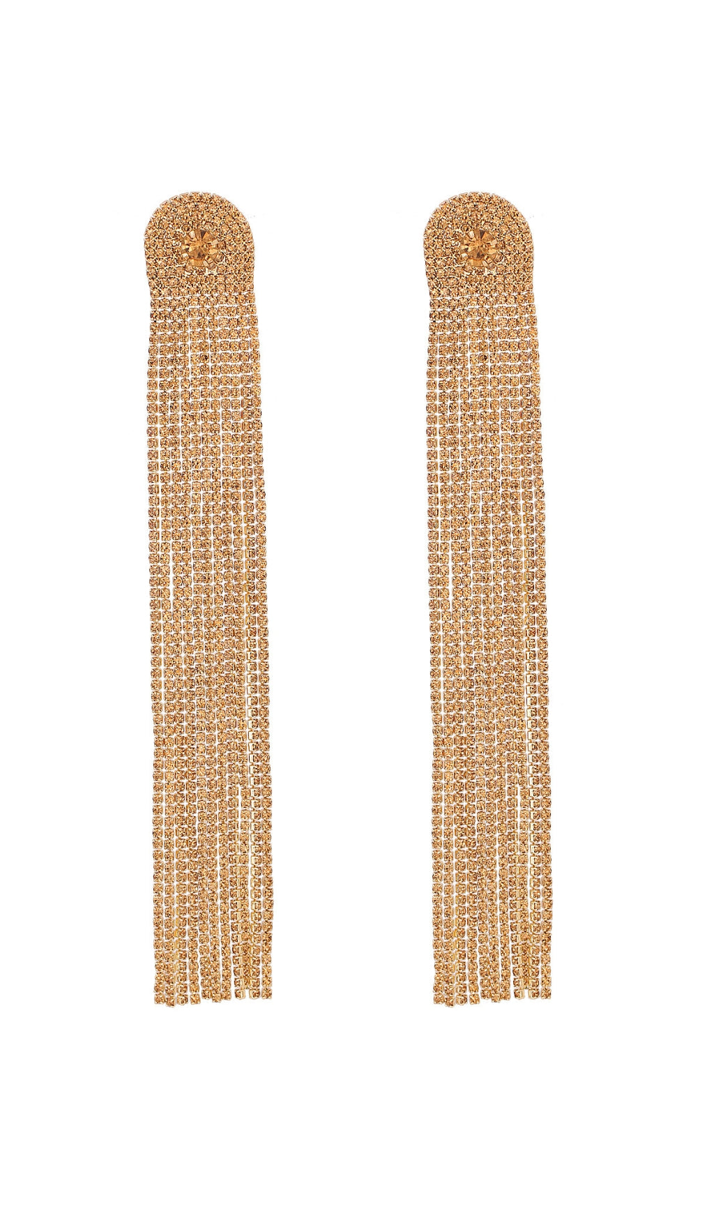Avala MULTI DIAMANTE TASSEL EARRINGS IN GOLD