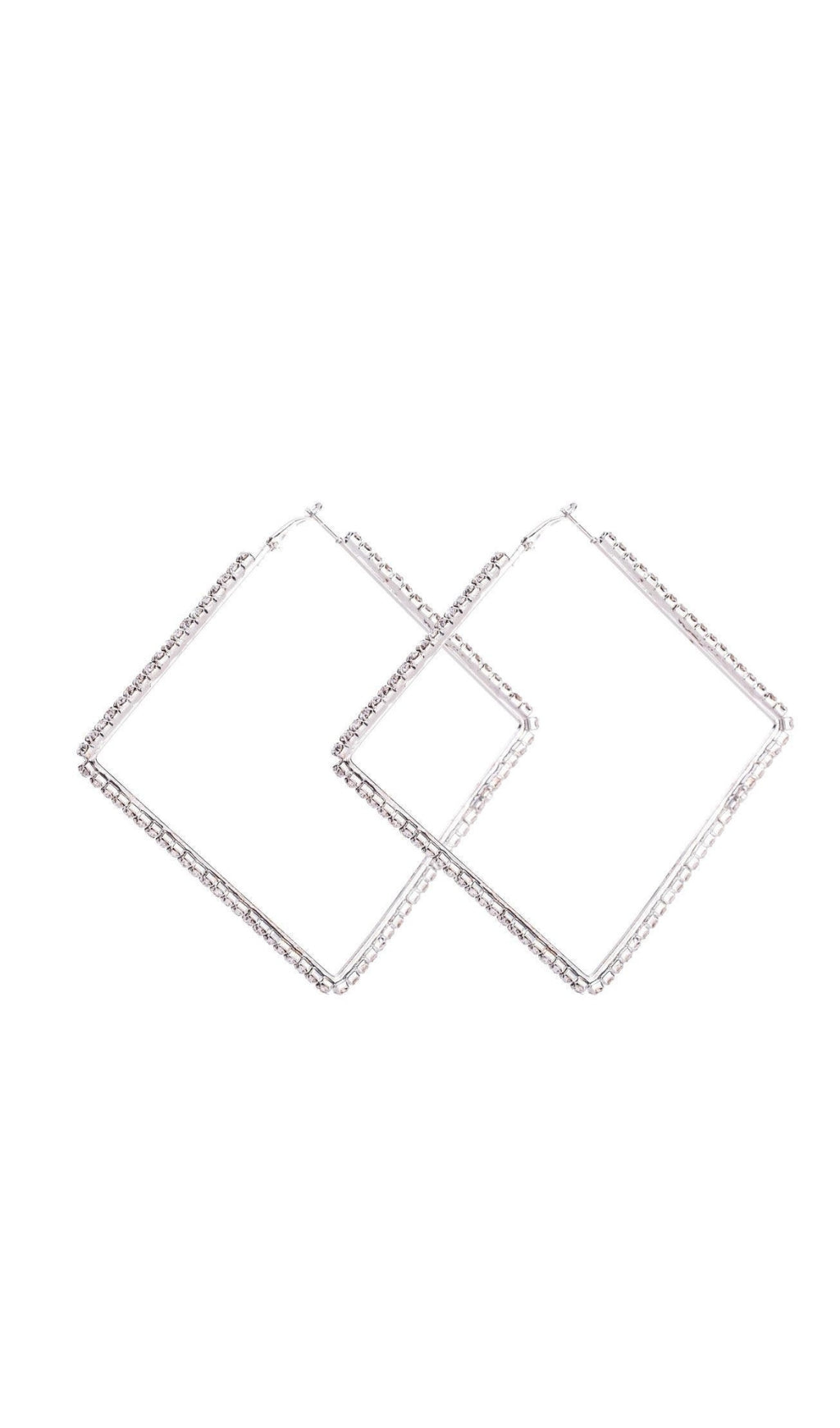 Salakabi DIAMOND EARRINGS IN SILVER