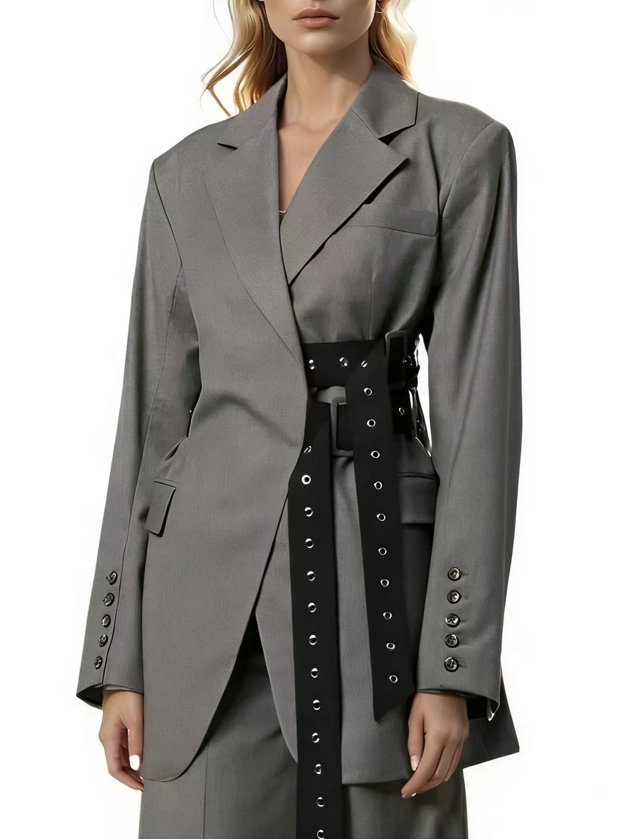 Katrin Belted Waist Blazer