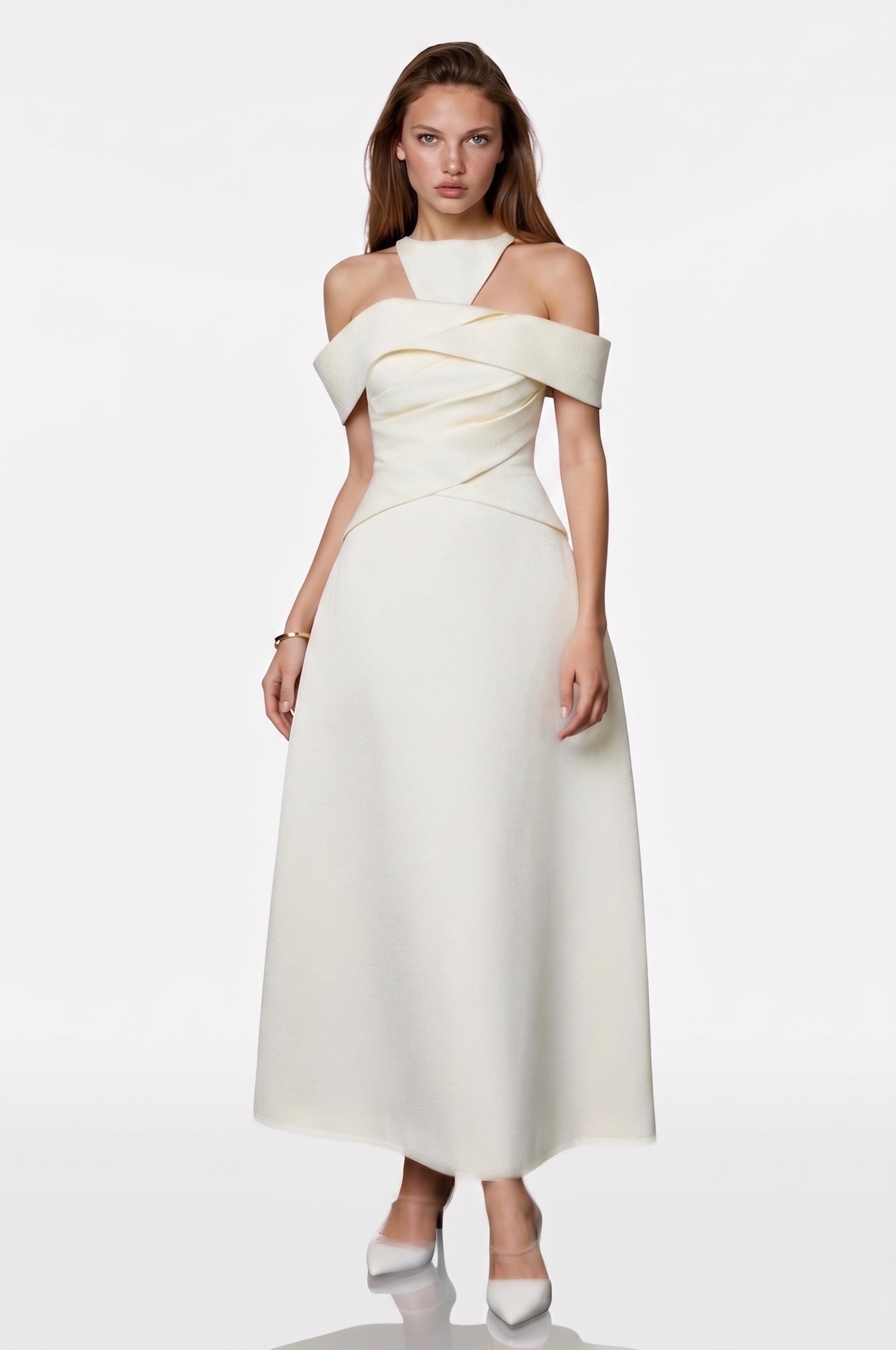 Avineo Off Shoulder Deconstruct Maxi Dress