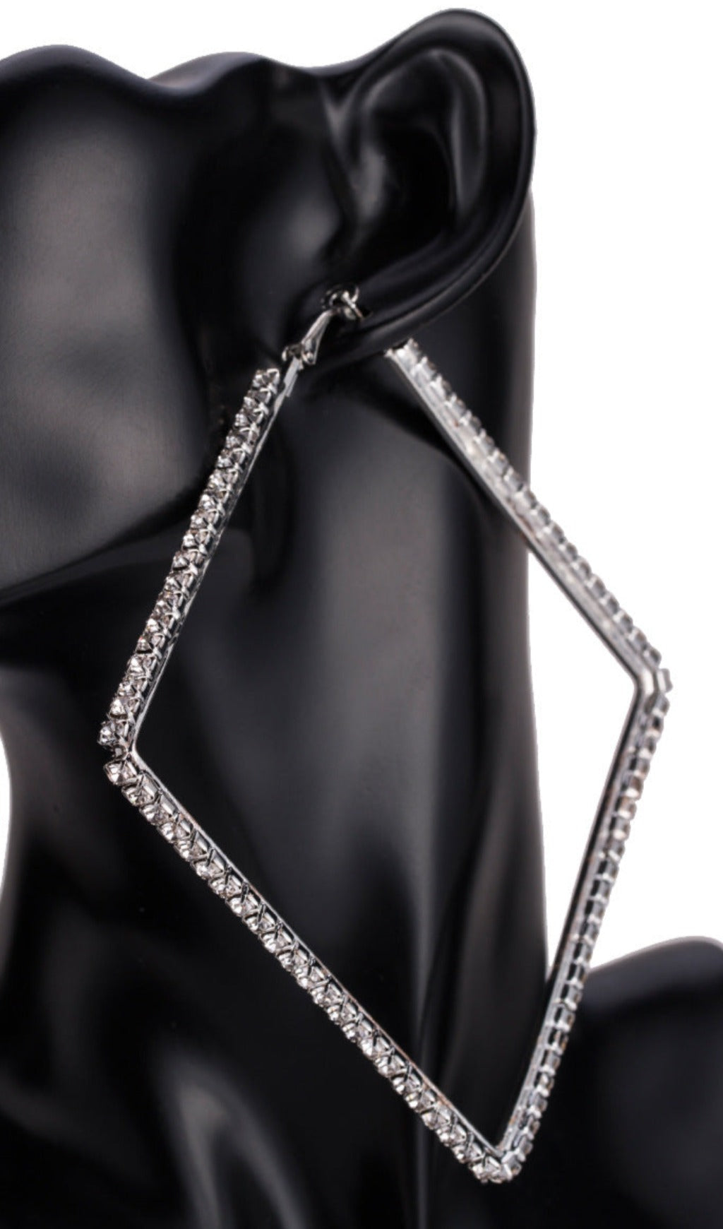 Salakabi DIAMOND EARRINGS IN SILVER