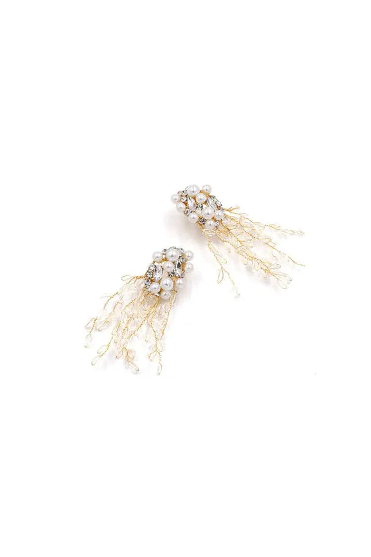 Zaha Crystal Tassel Earrings