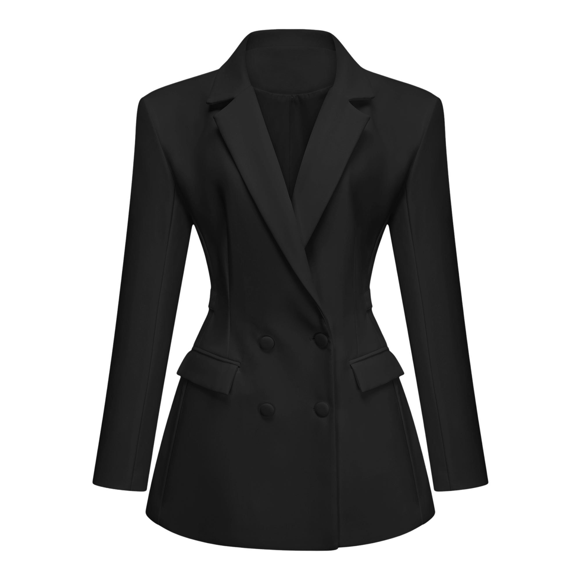 Ronja Black Double Breasted Blazer Mini Dress
