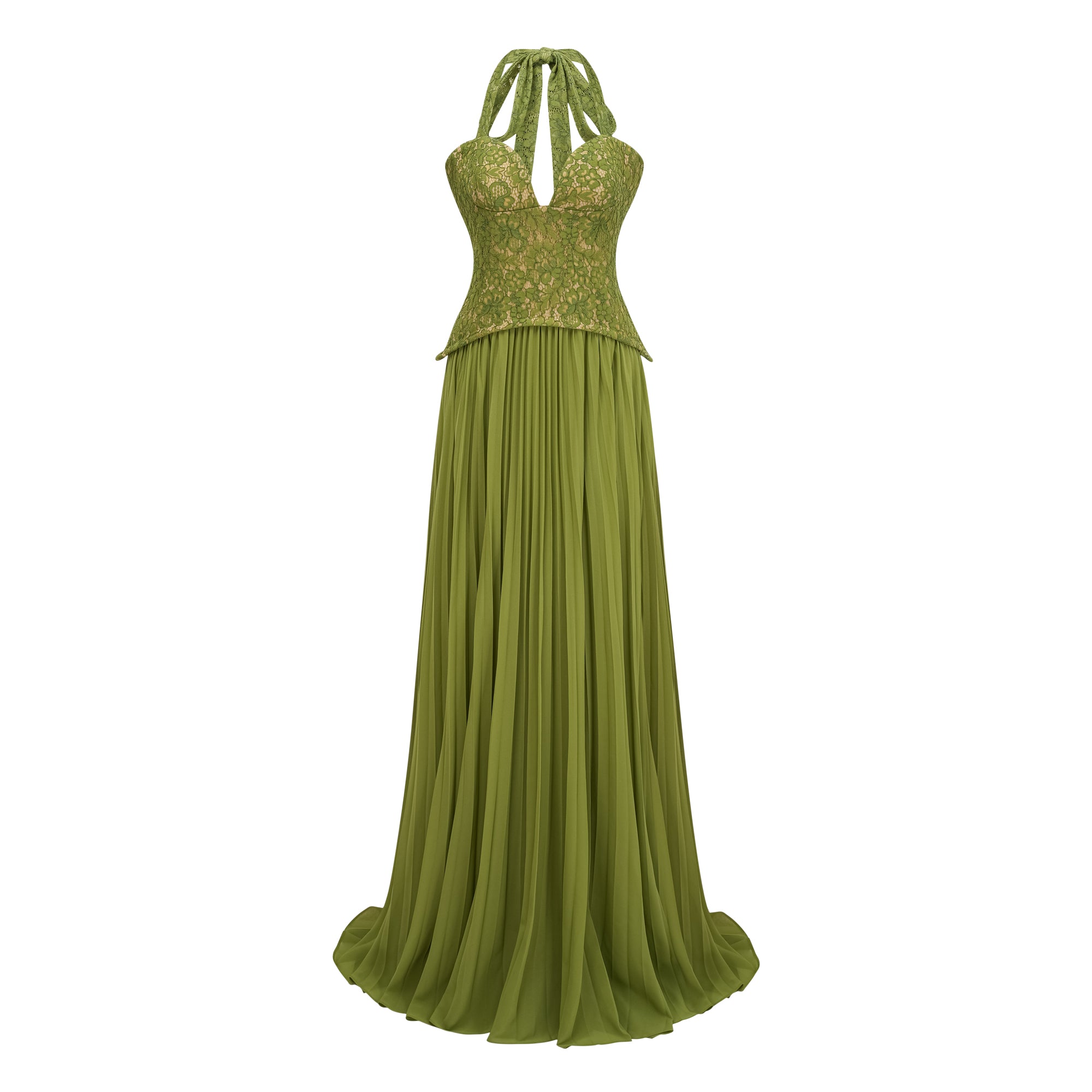 Nuria Emerald Corset Gown