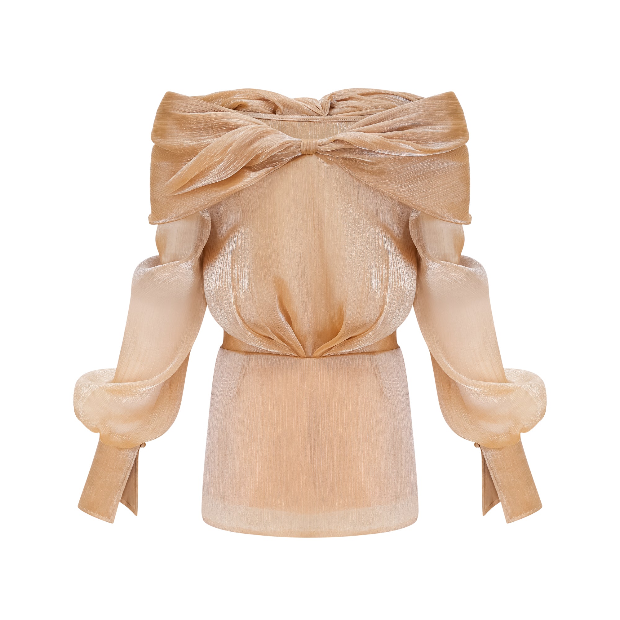 Zala gold crystal-embellished panelled mini dress