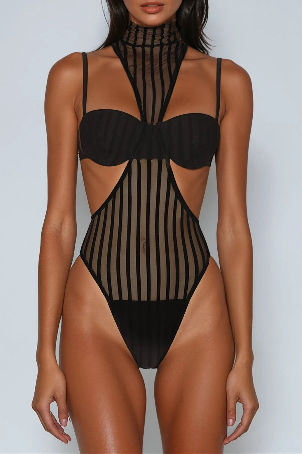 Teliza Mesh Cutout Bodysuit
