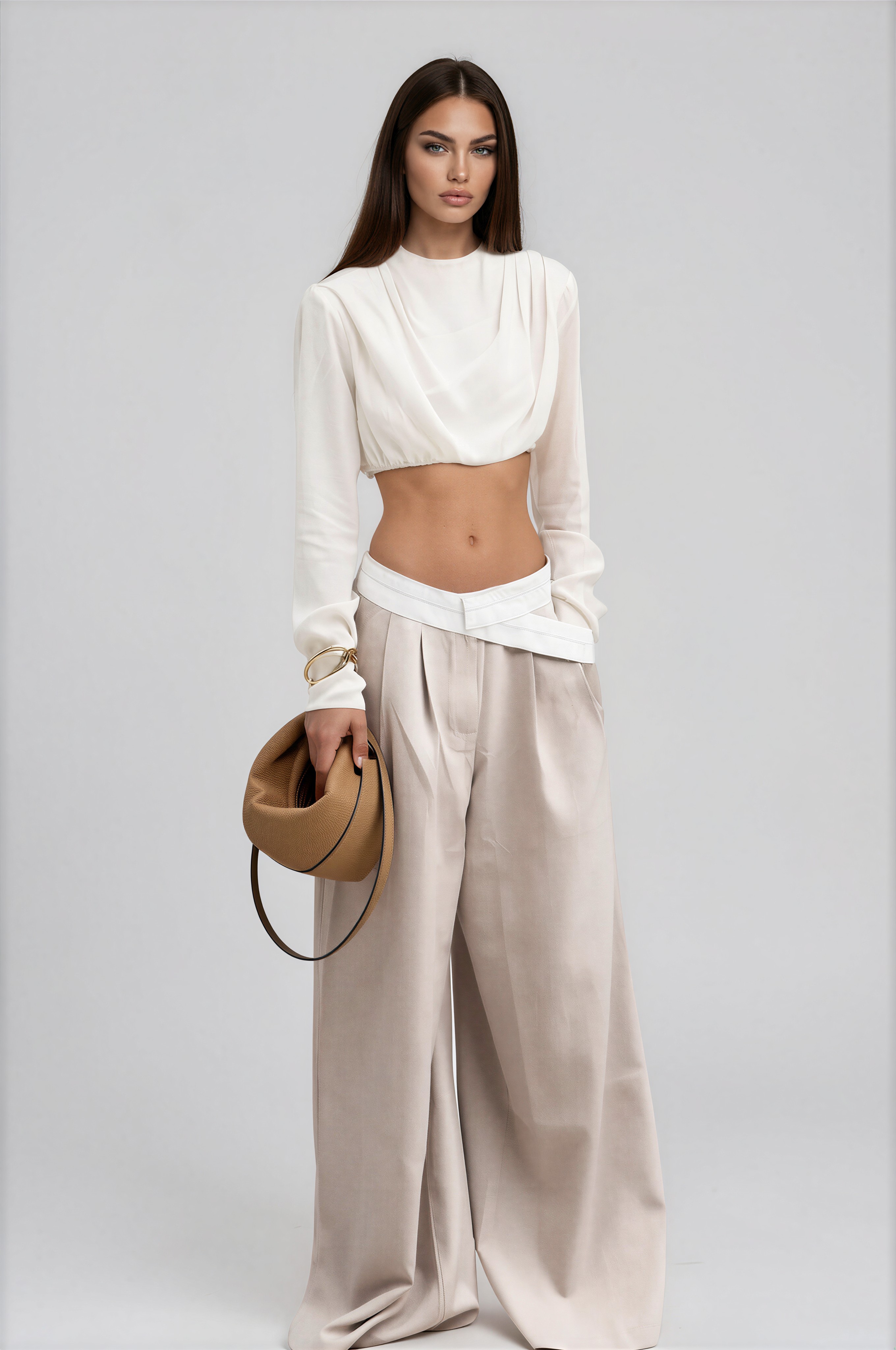 Festim Crop Deconstruct Pants Set