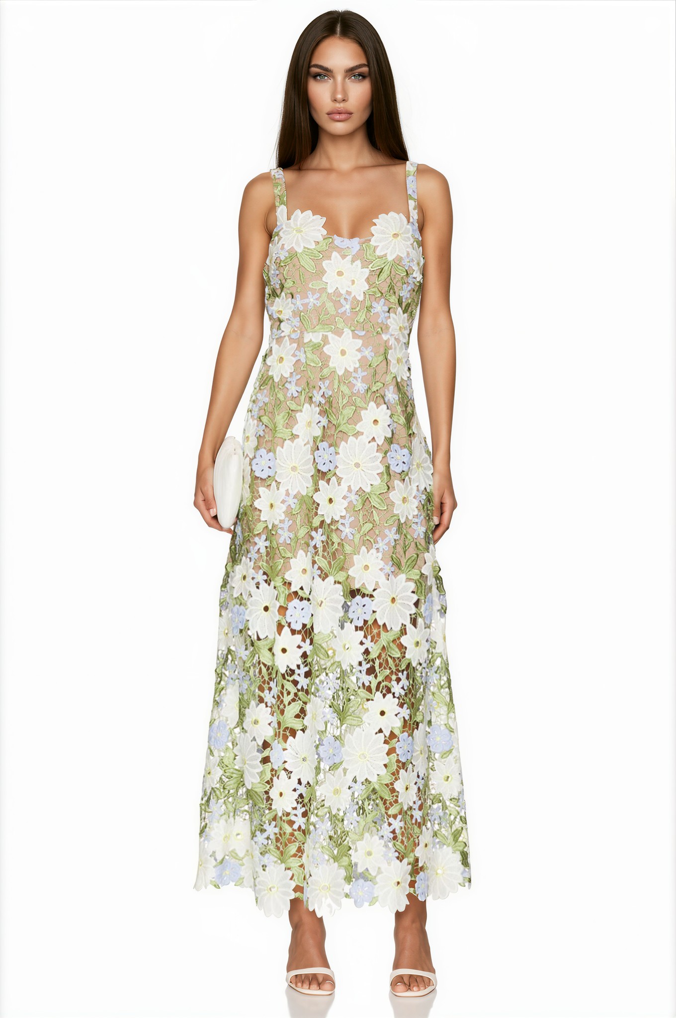 Hilda Flower Cutout Maxi Dress