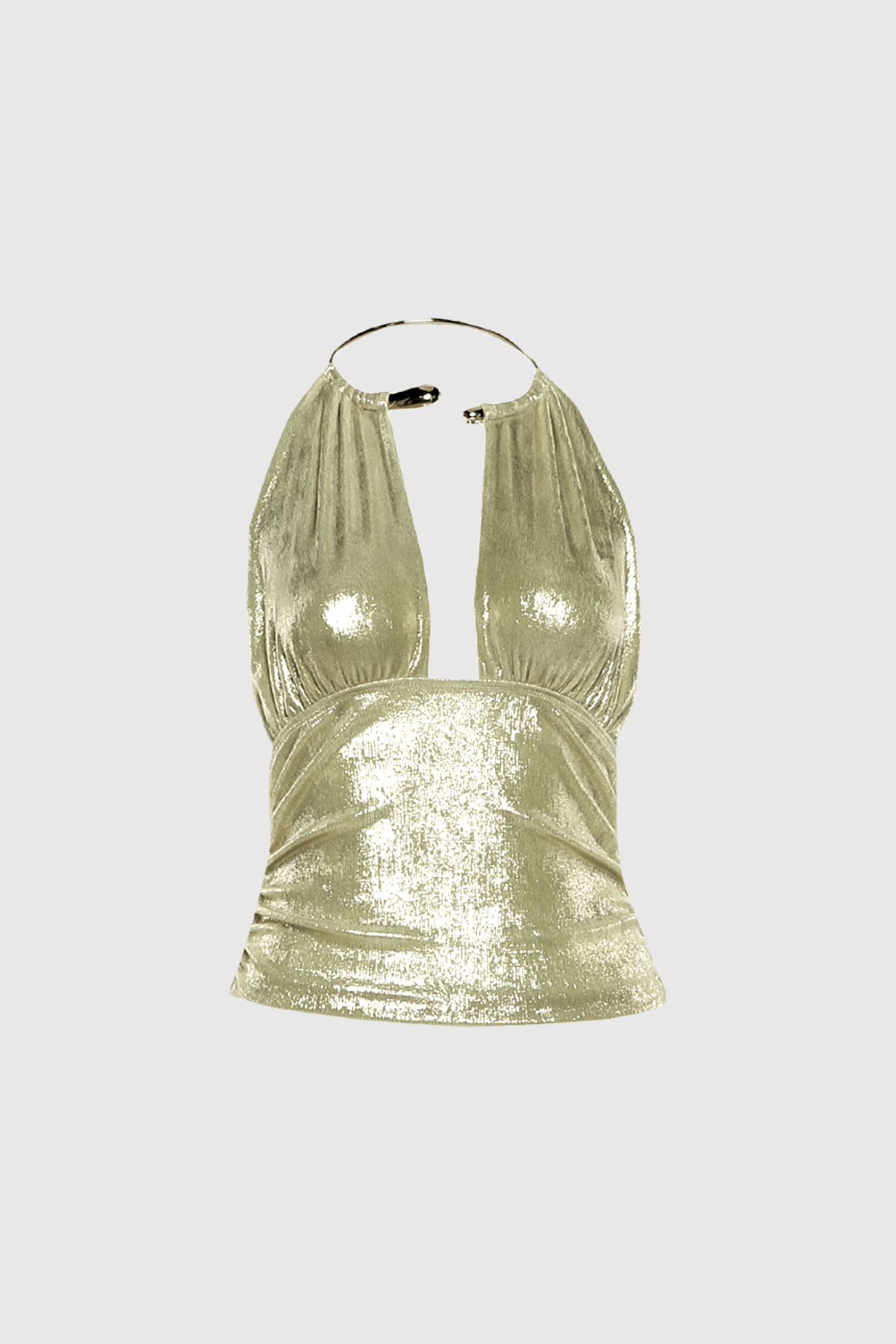 Annabelle Plunge Metallic Top