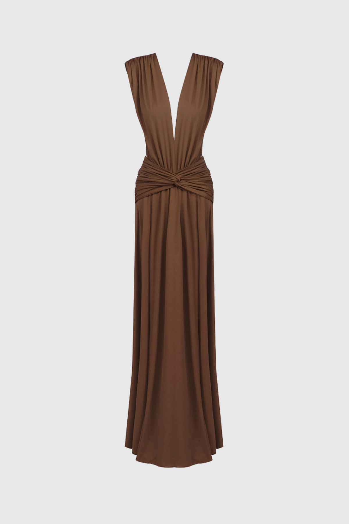 Fatin Plunge Twist Maxi Dress