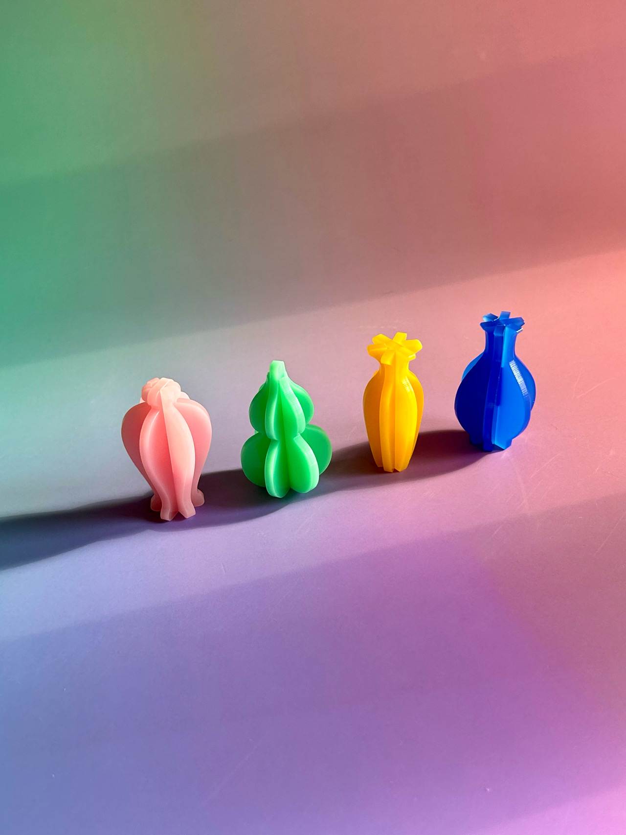 Fountanis Acrylic Handmade 3D Vase Earrings