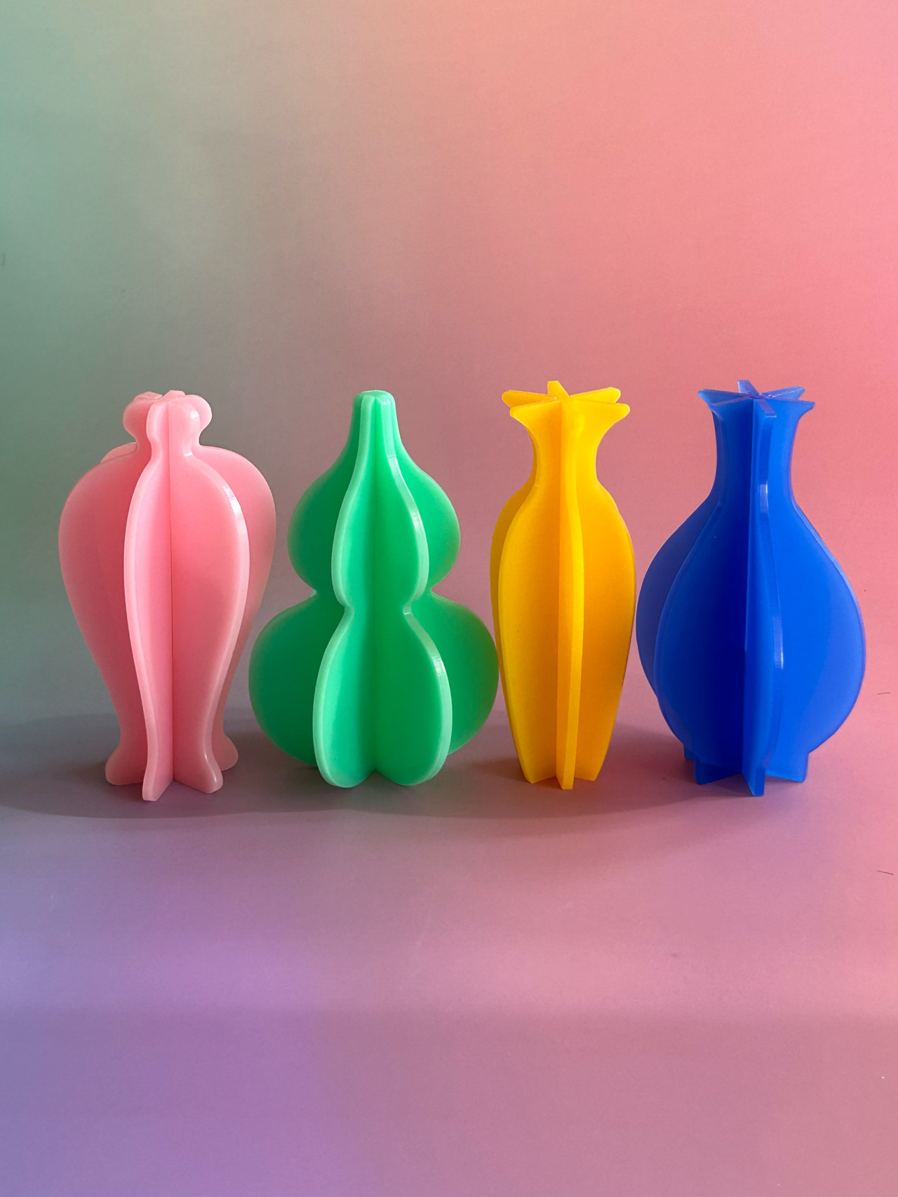 Fountanis Acrylic Handmade 3D Vase Earrings