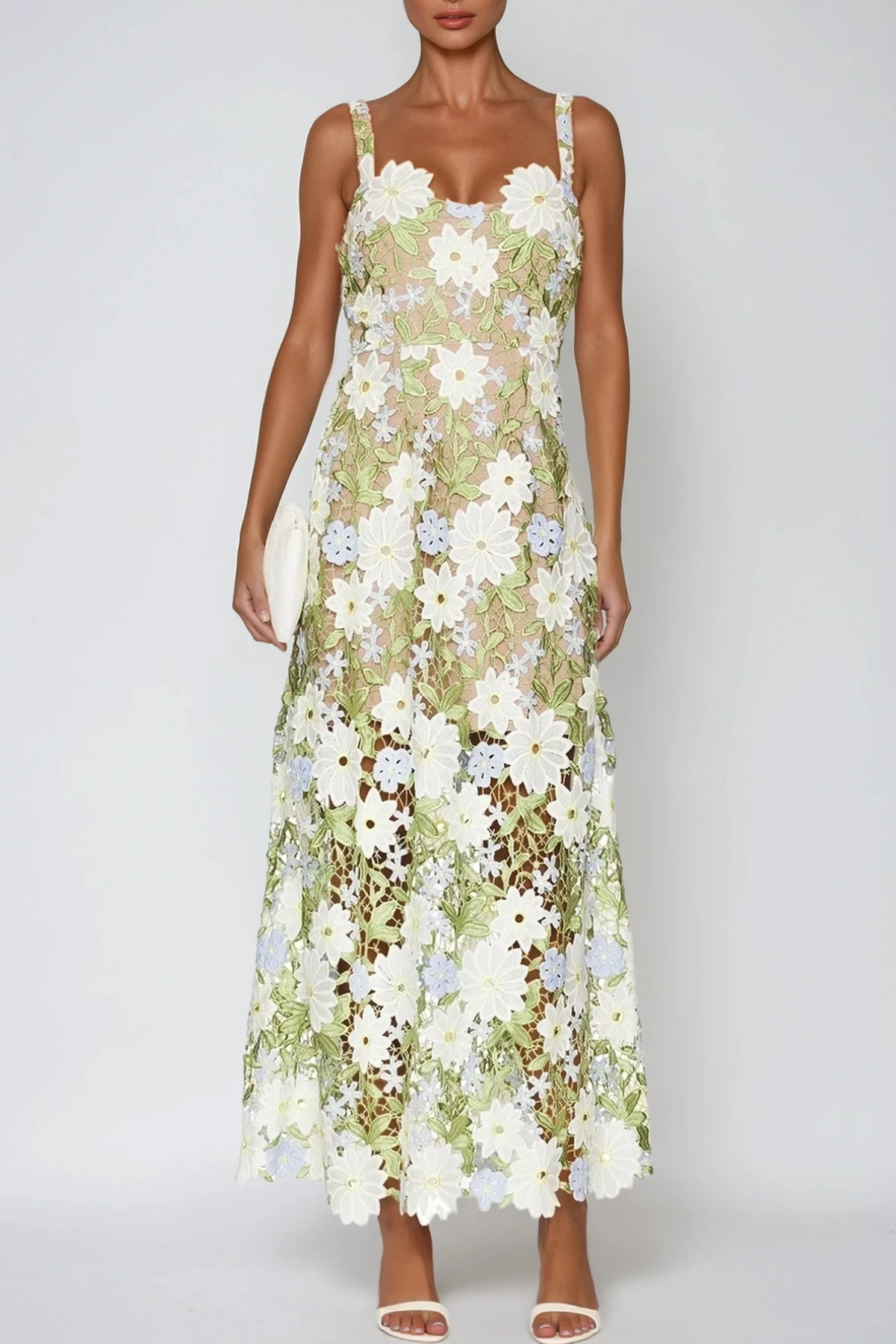 Hilda Flower Cutout Maxi Dress