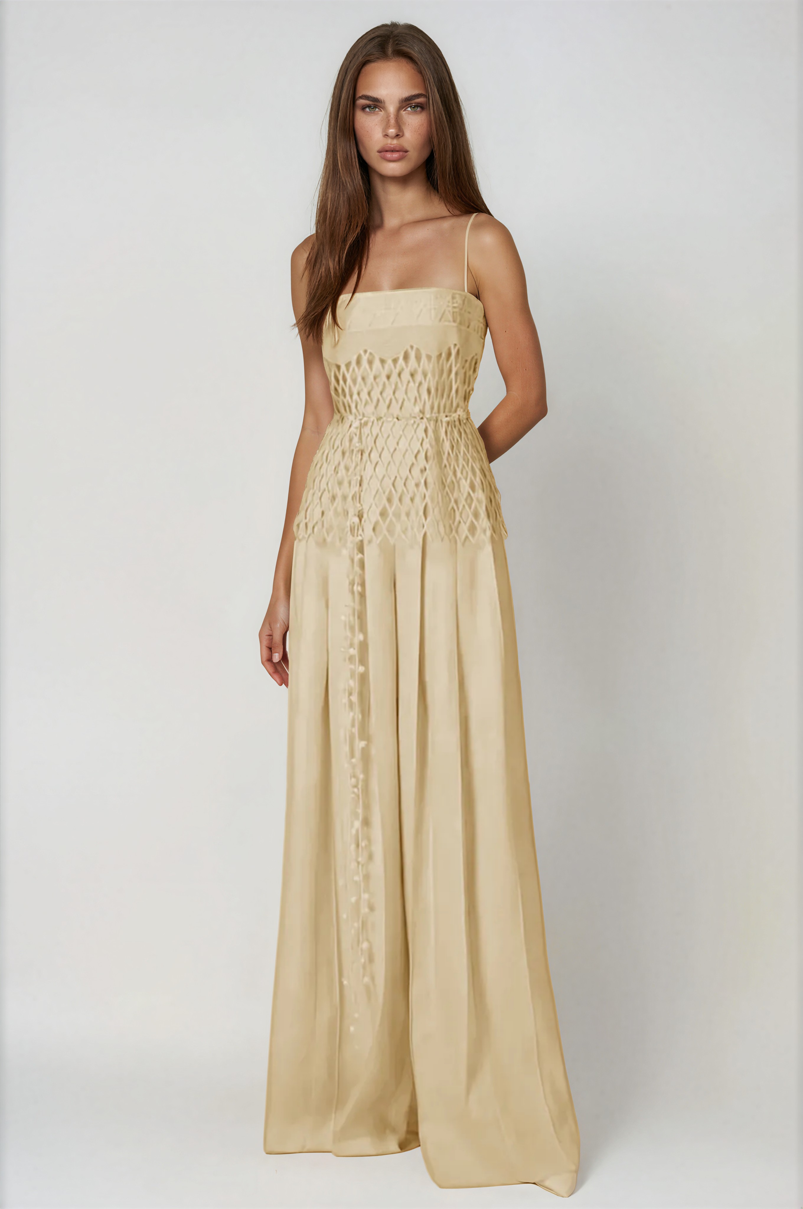 Fonixa Spaghetti Cutout Pants Set