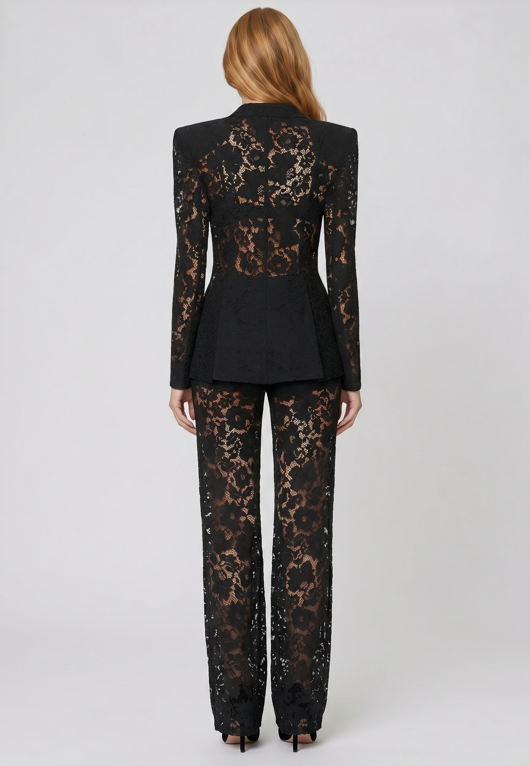Palisuzukey Floral Lace Pants Set