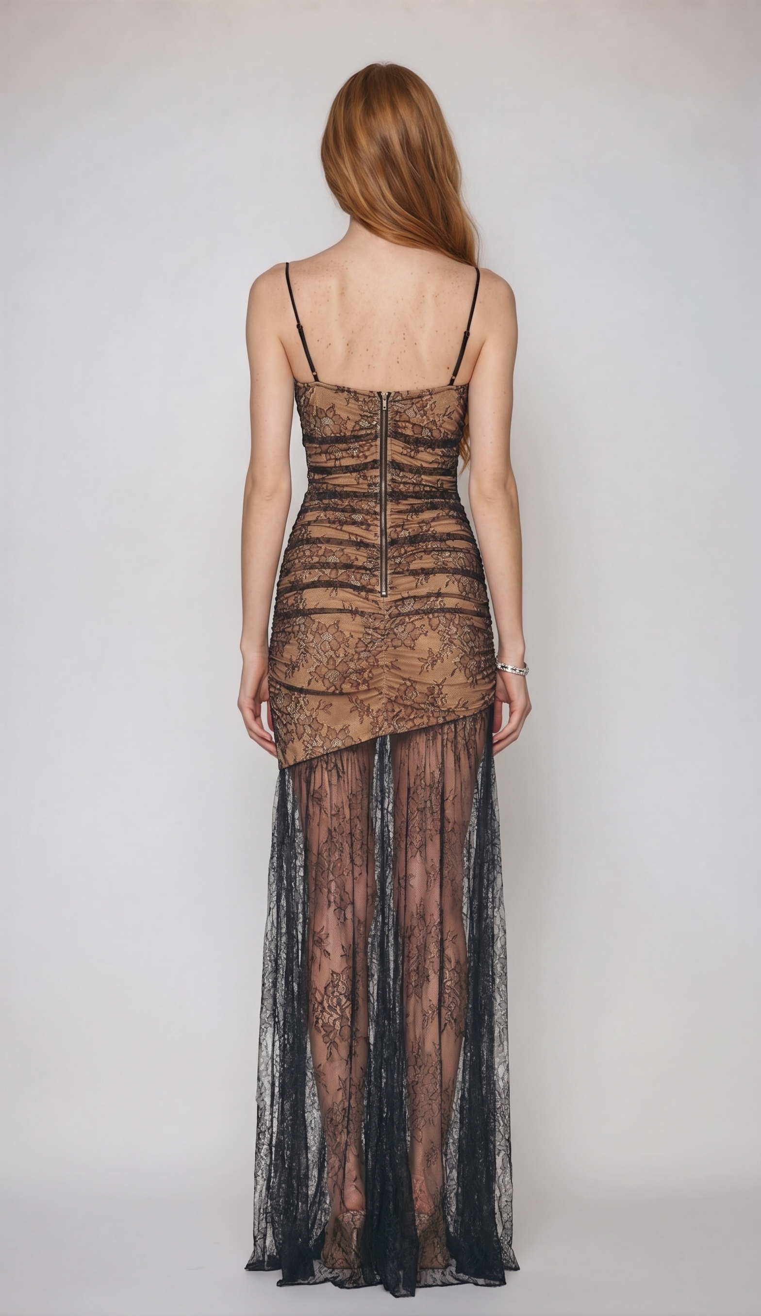 Fariha Spaghetti Lace Maxi Dress