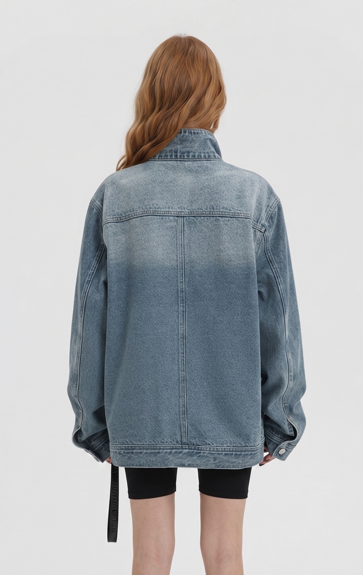 Gasema Deconstruct Asymmetric Denim Jacket