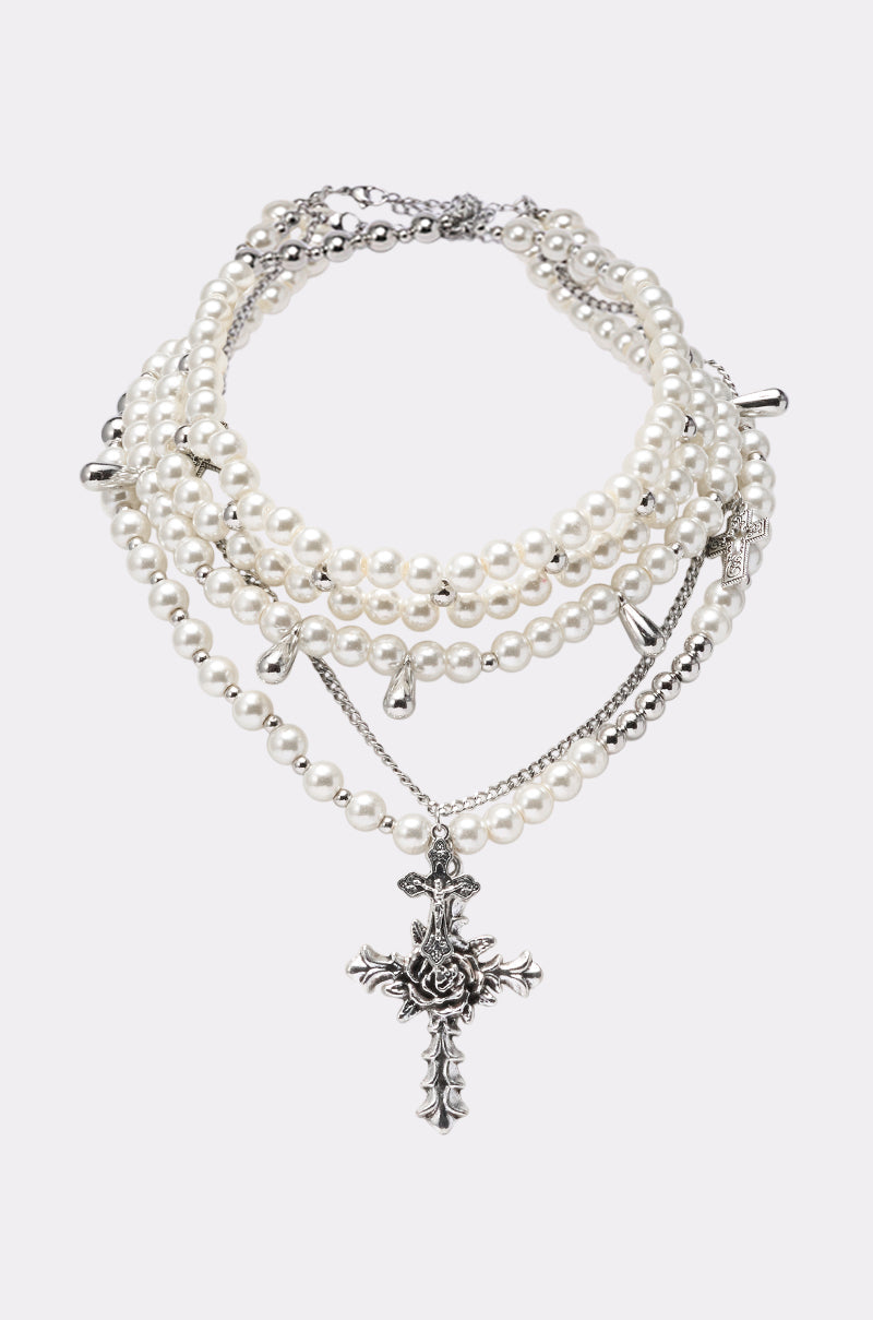 Ceyous Layered up Cross Necklace
