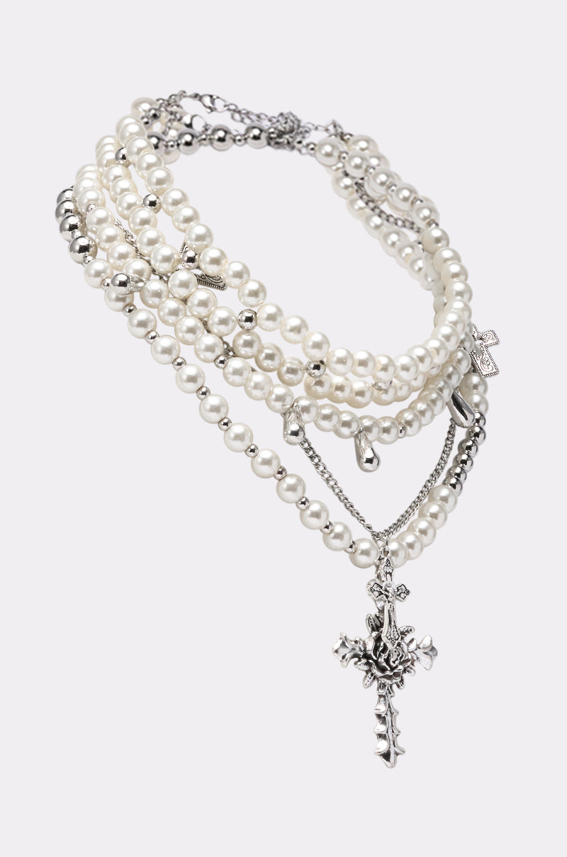 Ceyous Layered up Cross Necklace