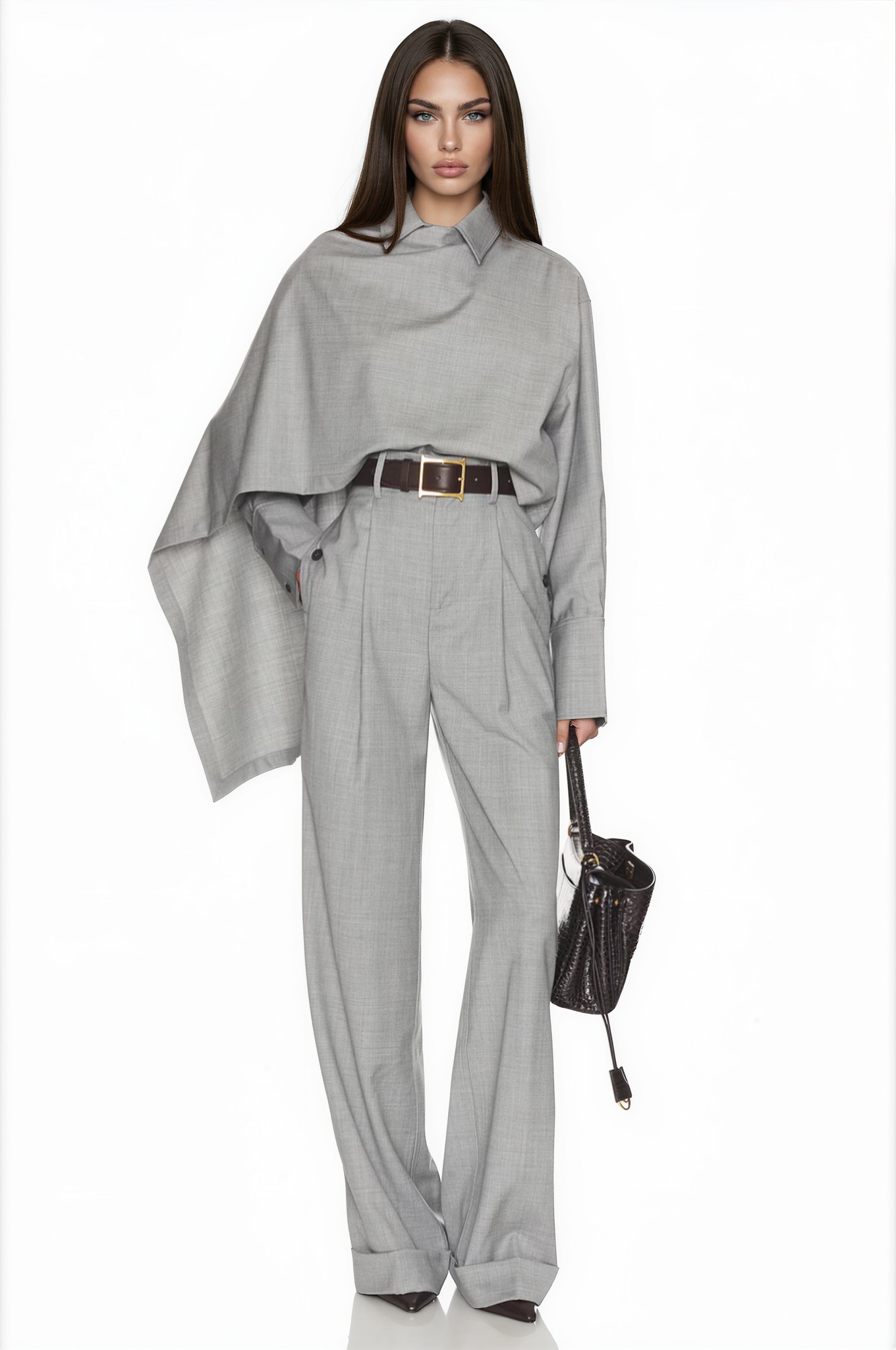 Pufey Shawl Pants Set