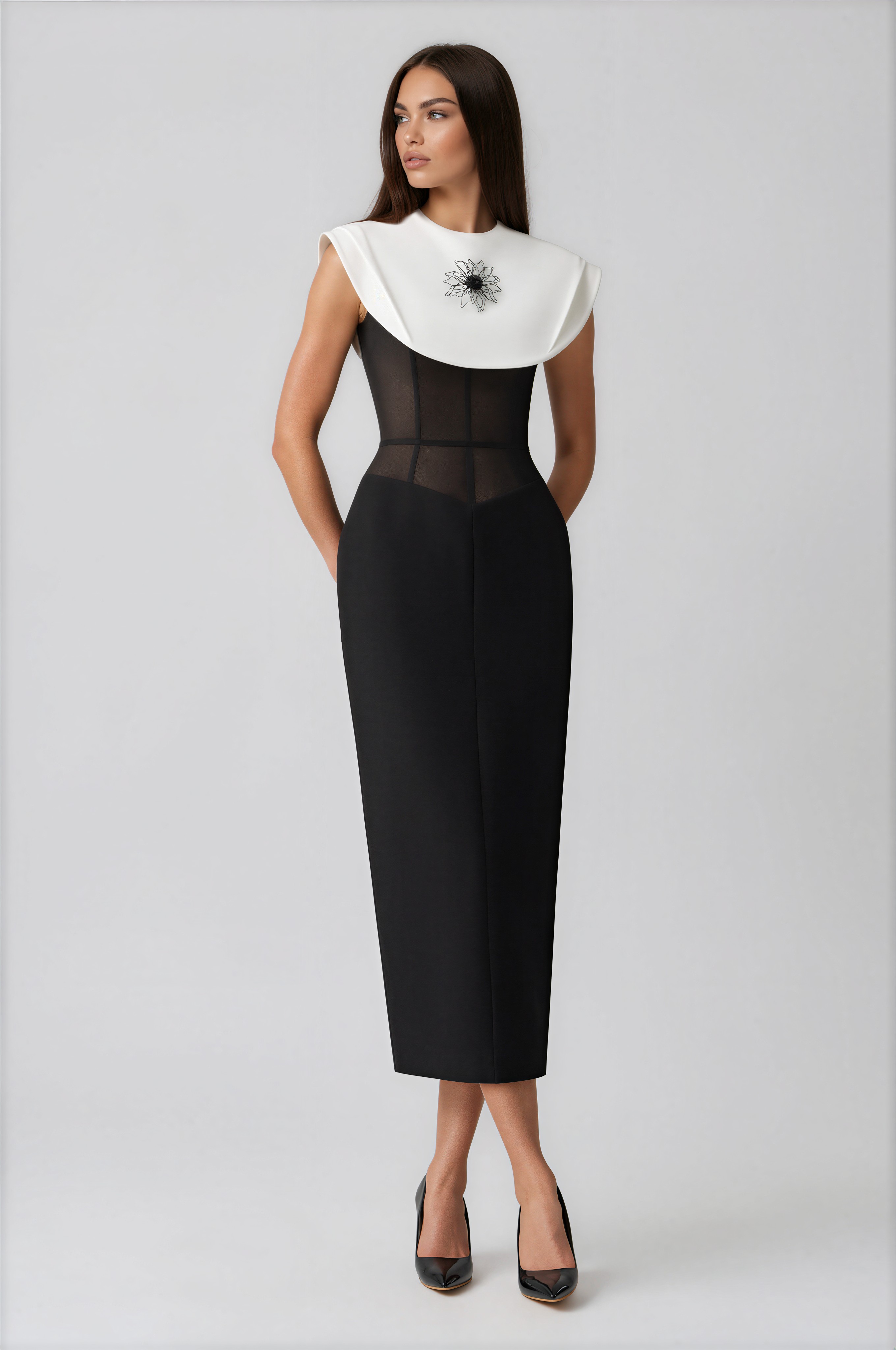 Fabienne Corset Bodycon Midi Dress