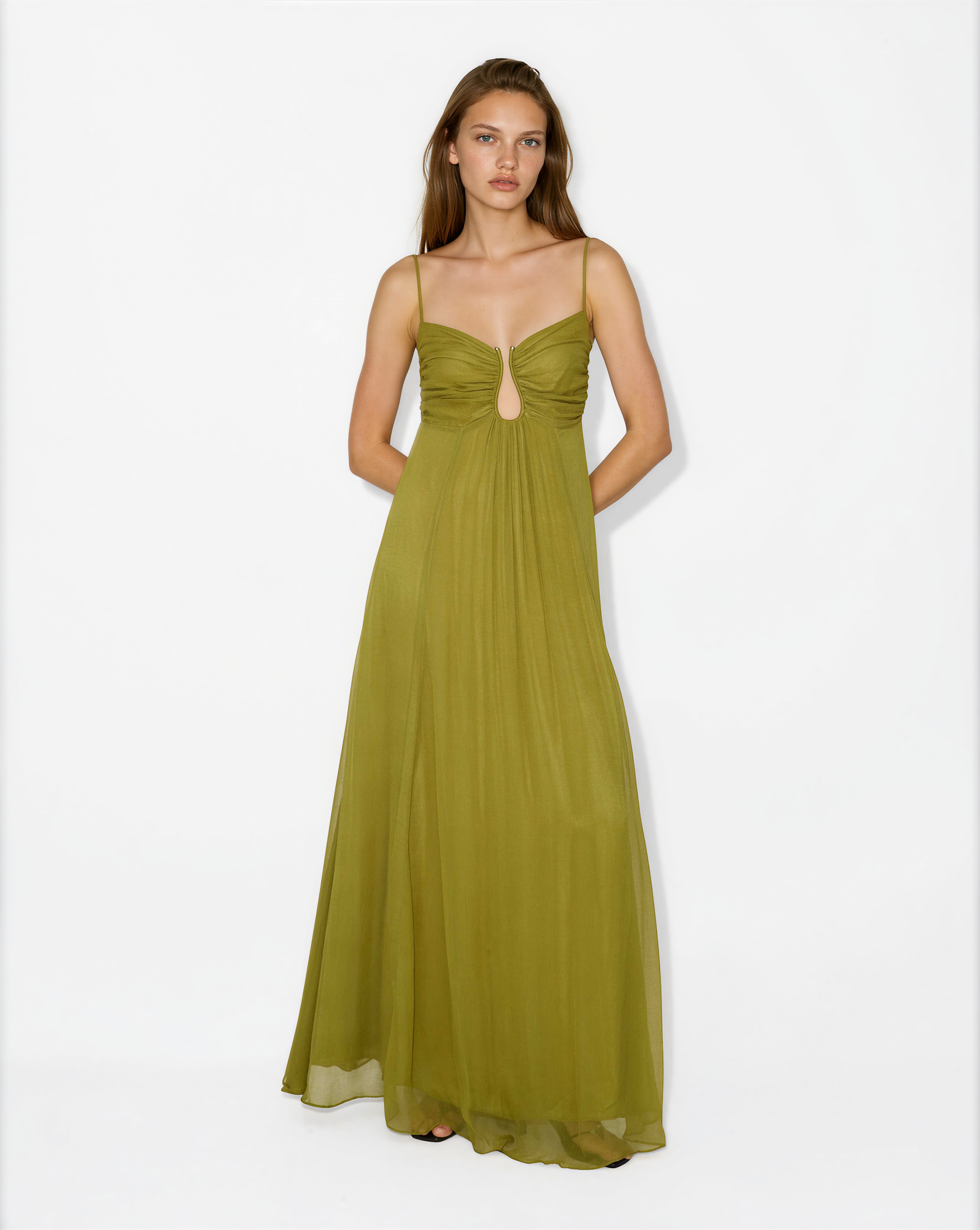 Caeso Emerald Corset Gown