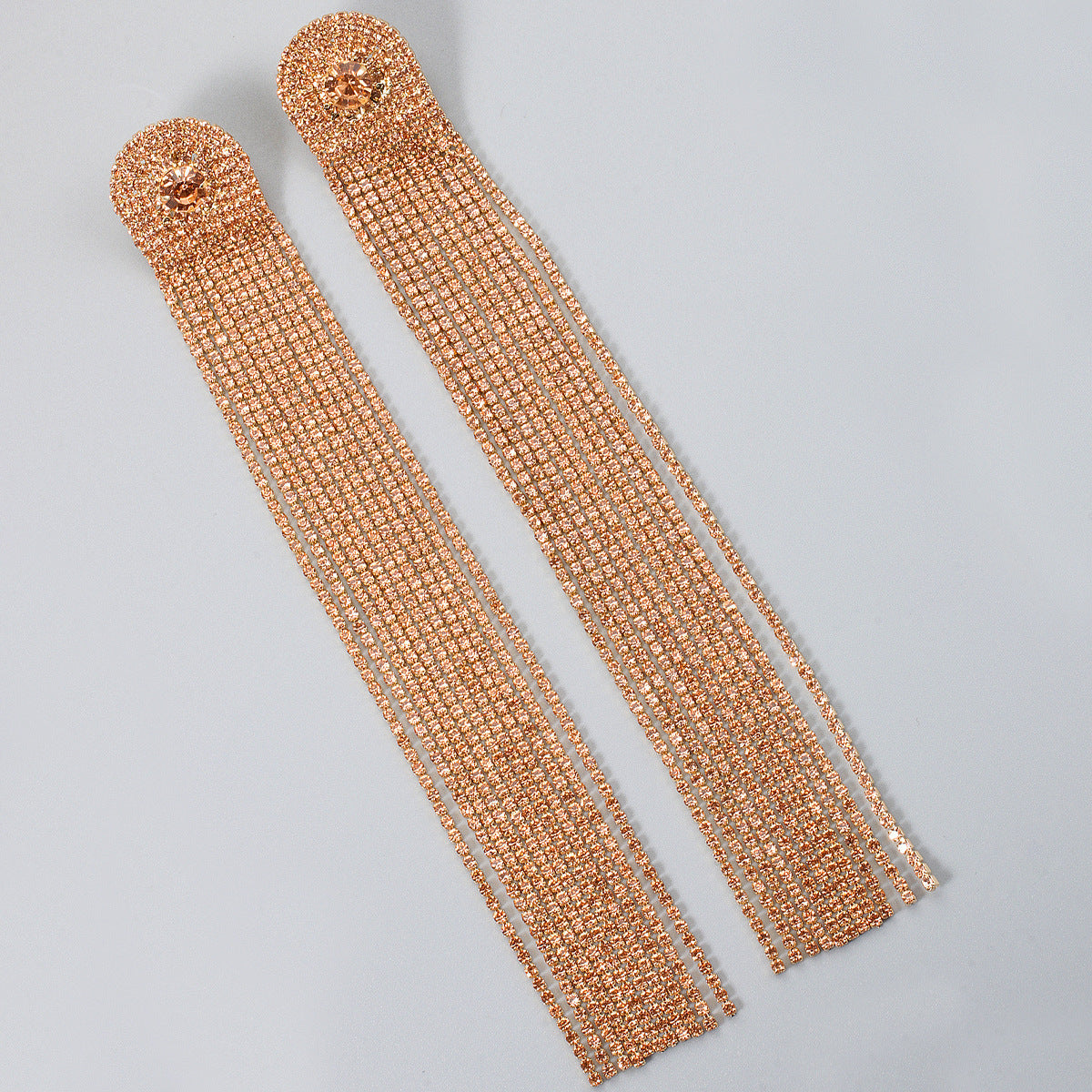 Avala MULTI DIAMANTE TASSEL EARRINGS IN GOLD