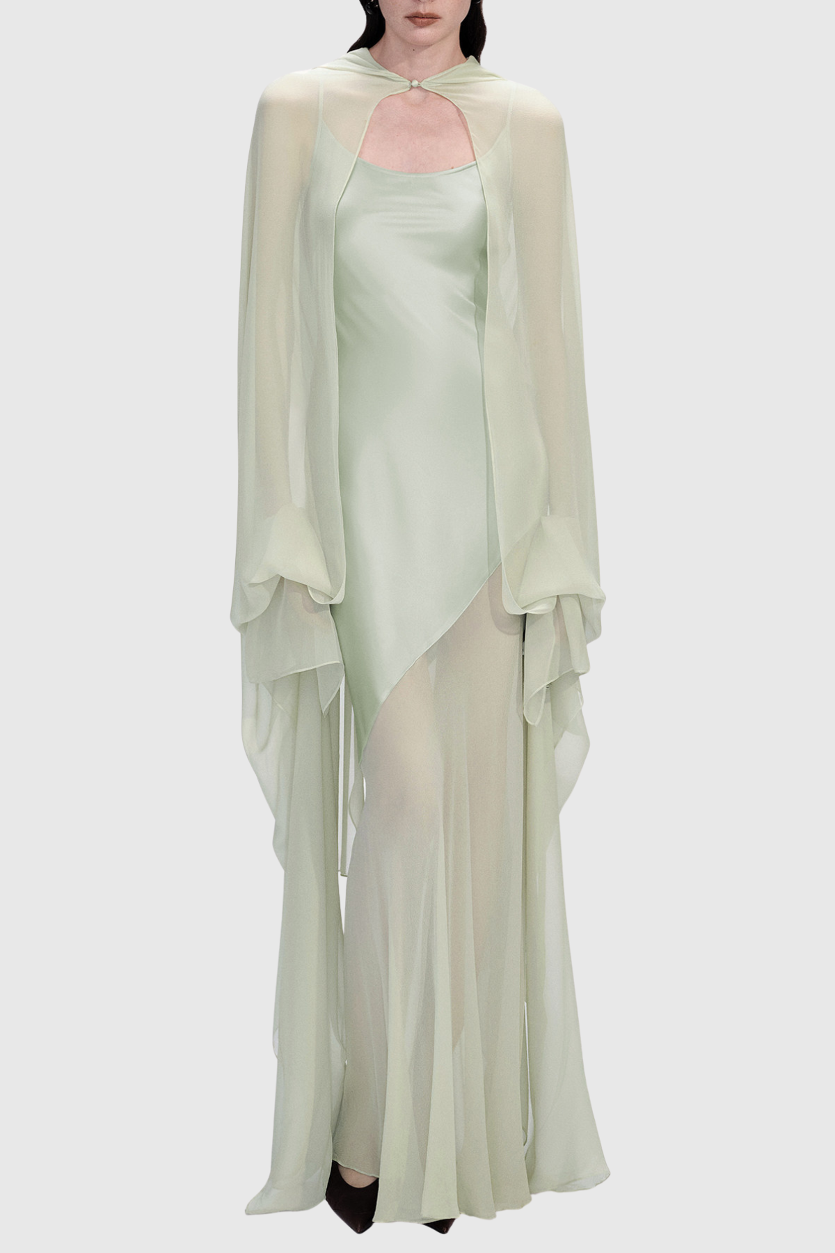 Pandeia Silk Tulle Maxi Dress