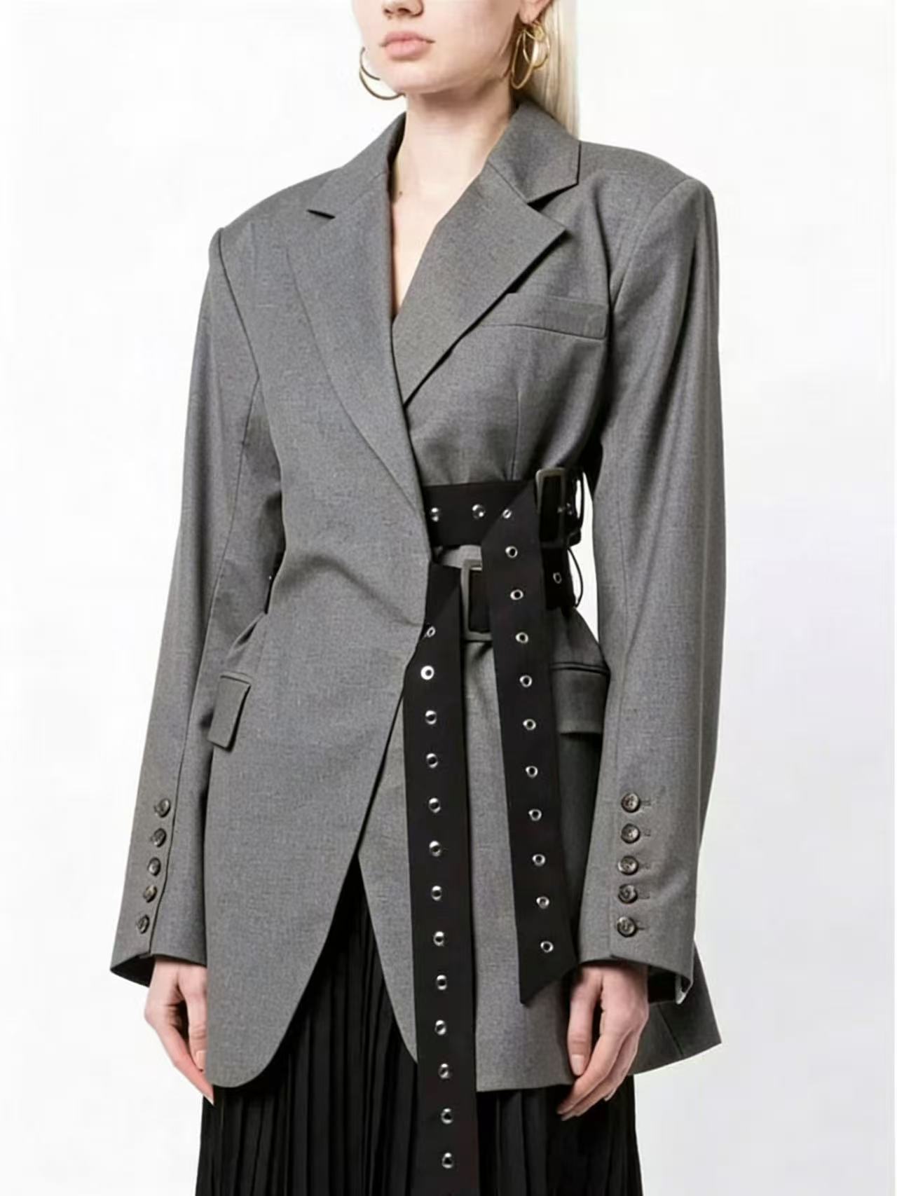 Katrin Belted Waist Blazer