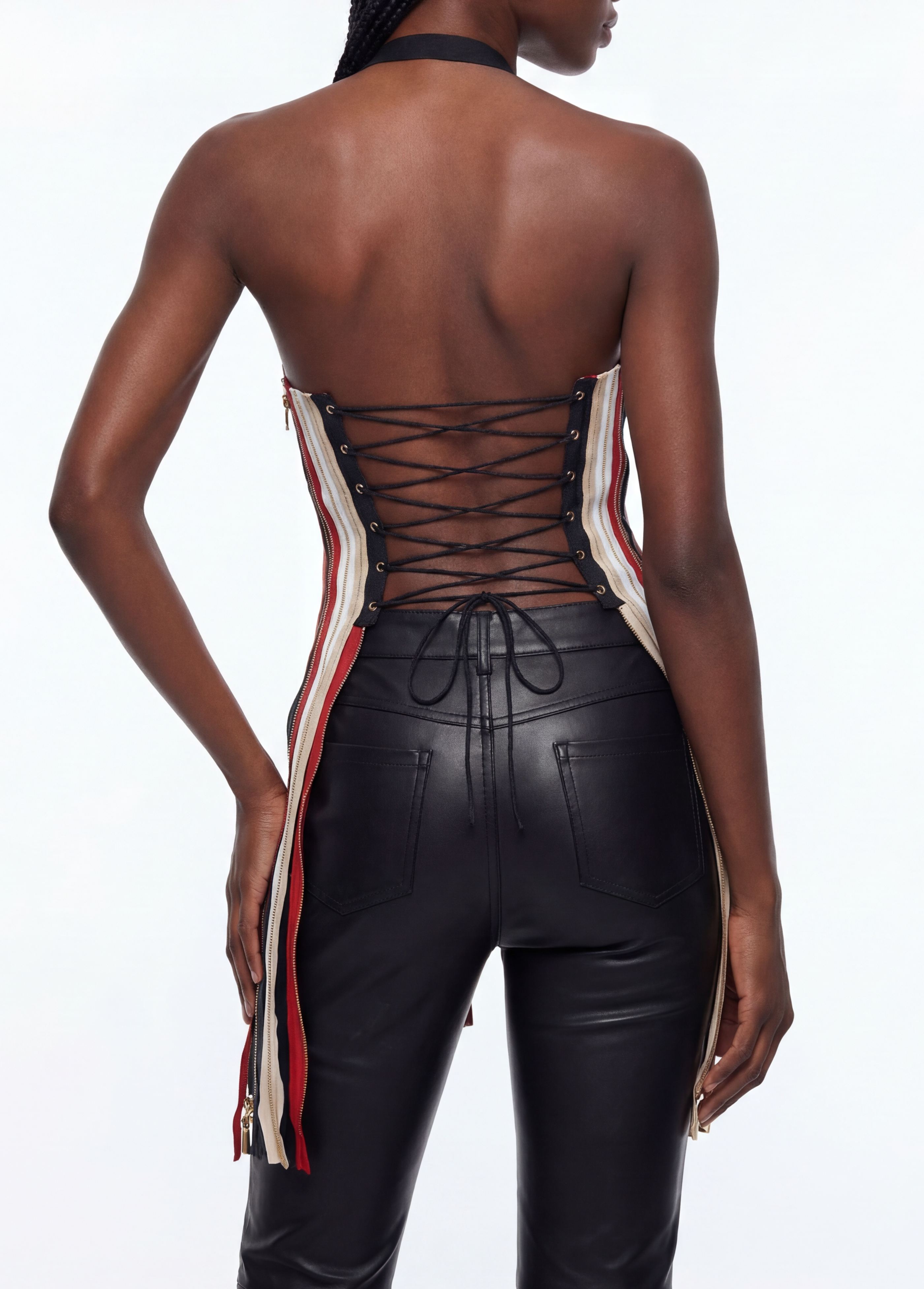 Deitra Deconstruct Zipper Top