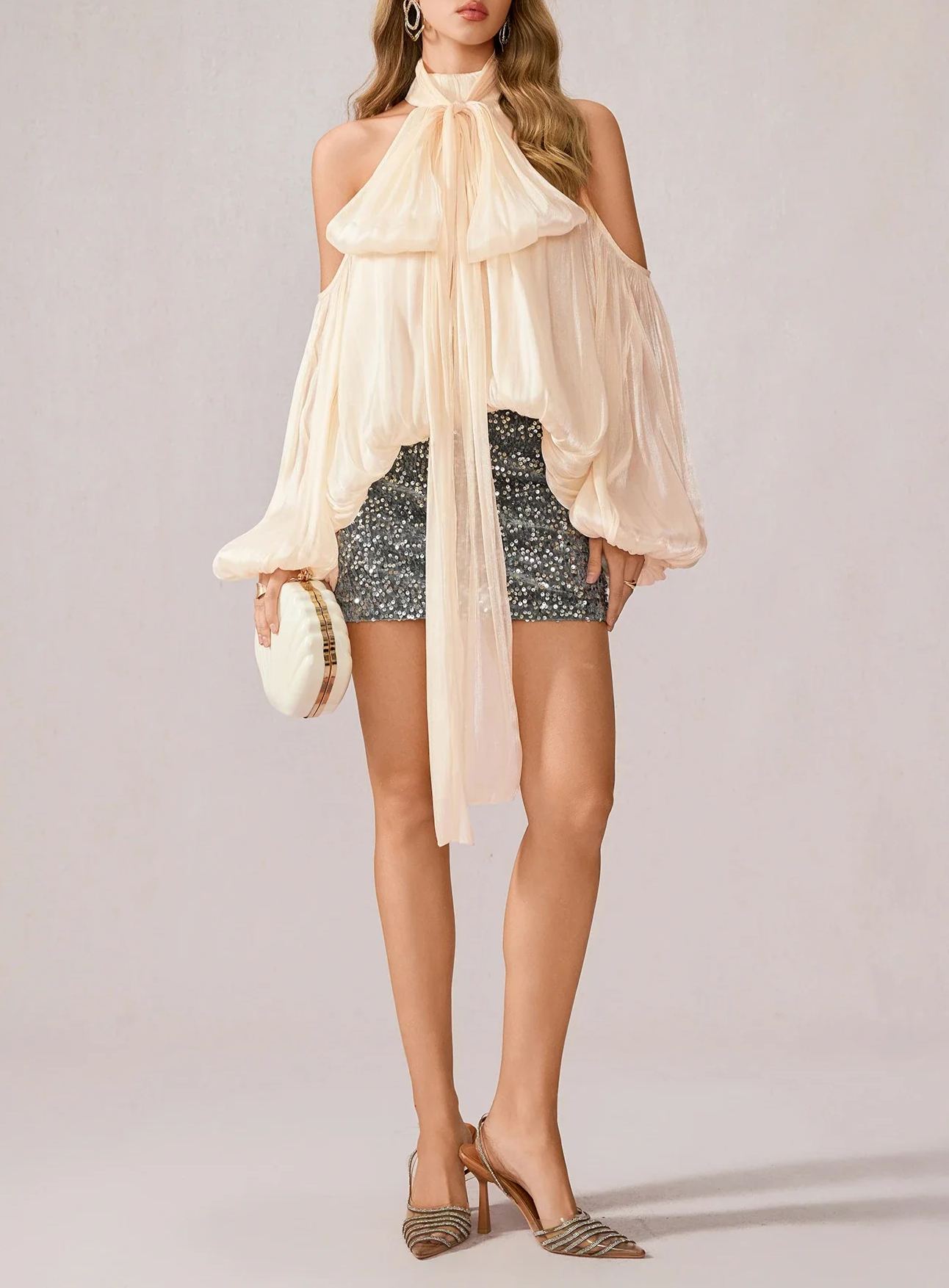 Pandora Off-Shoulder Satin Top