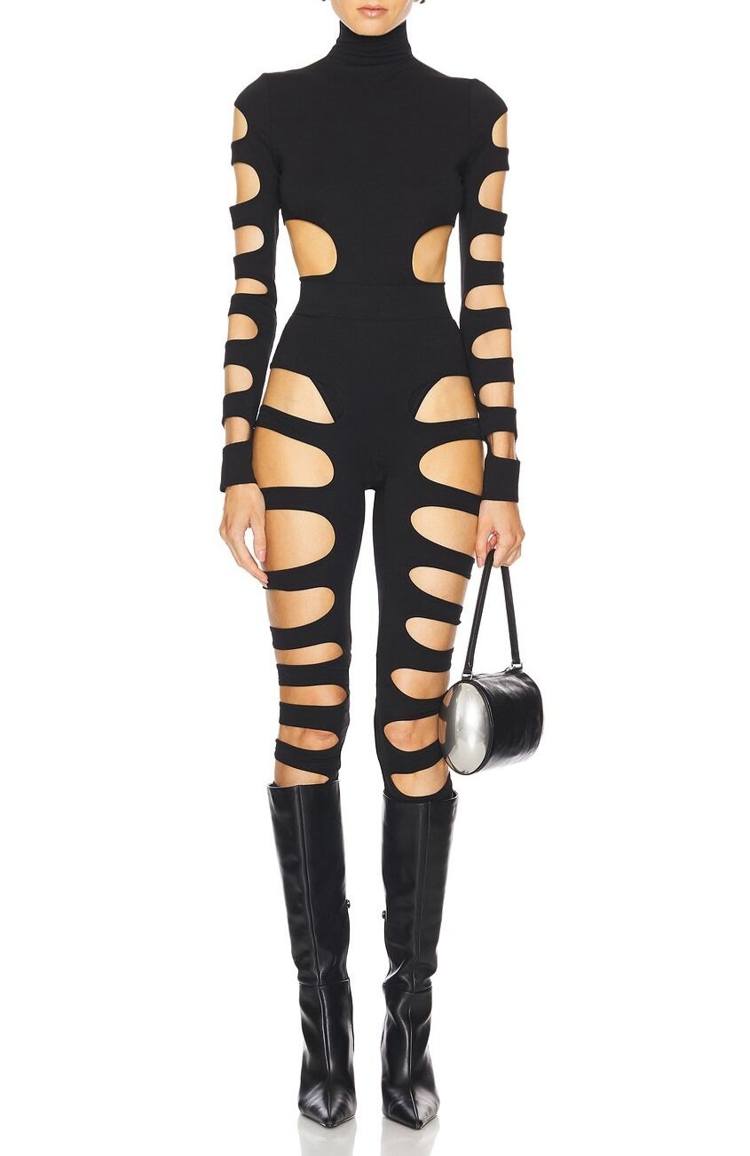 Caelia Long Sleeve Cutout Pants Set