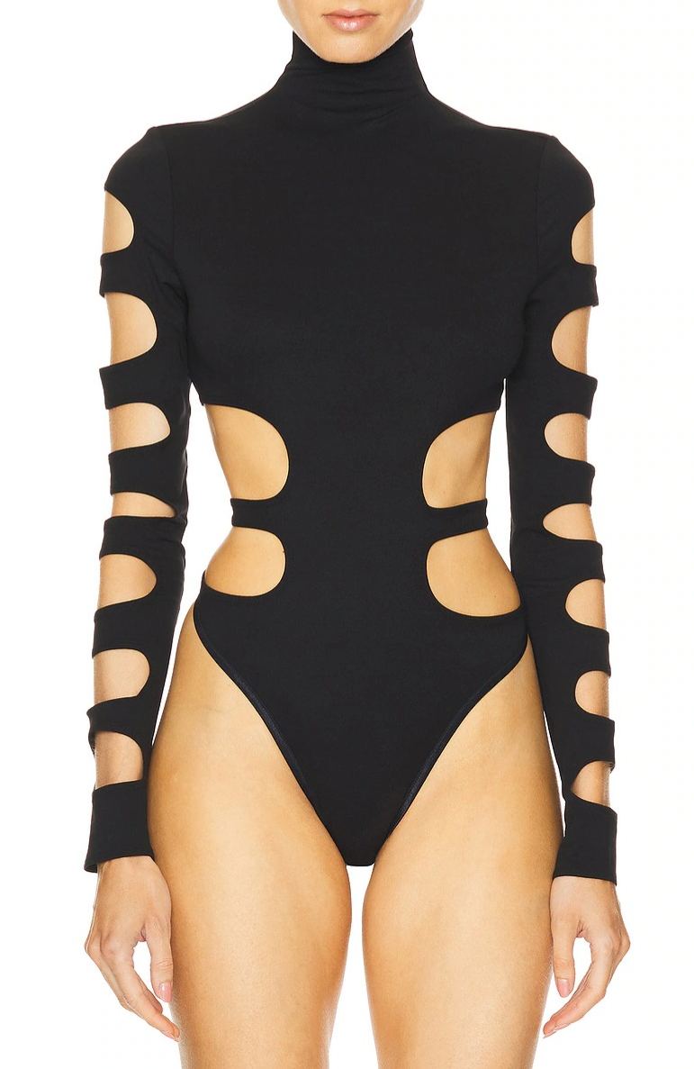 Caelia Long Sleeve Cutout Pants Set