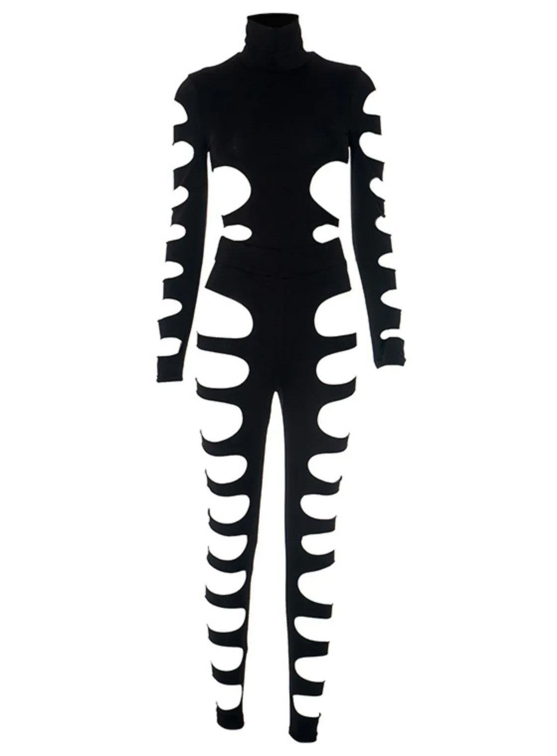 Caelia Long Sleeve Cutout Pants Set