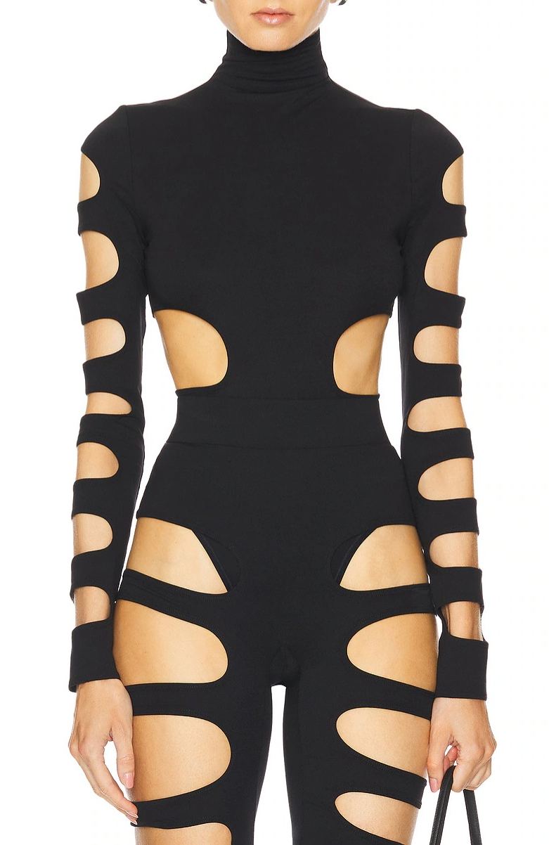 Caelia Long Sleeve Cutout Pants Set