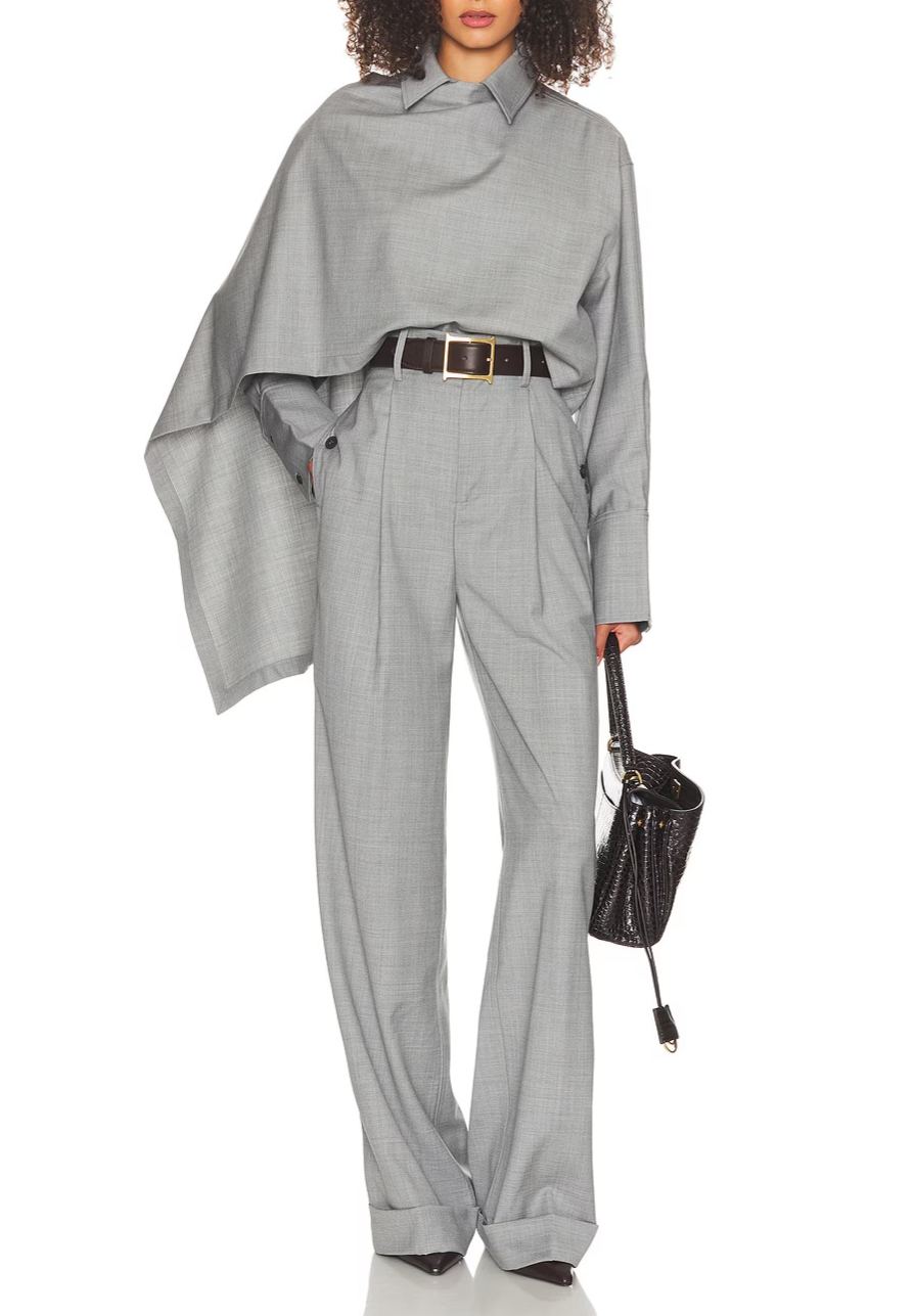 Pufey Shawl Pants Set