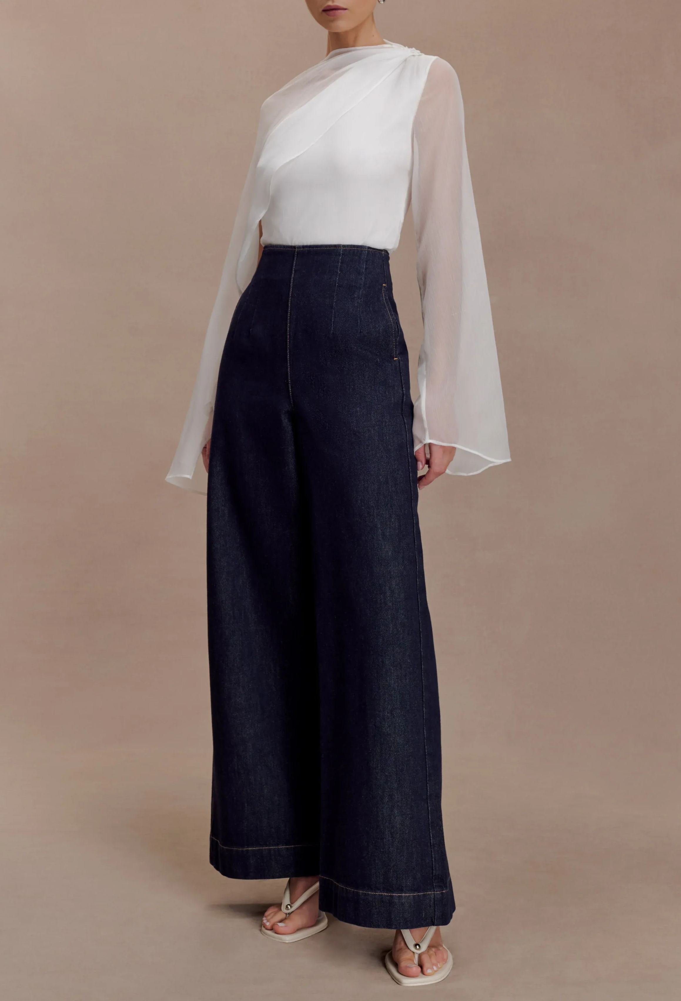 Emmanuhel Cape Sleeve Mesh Top