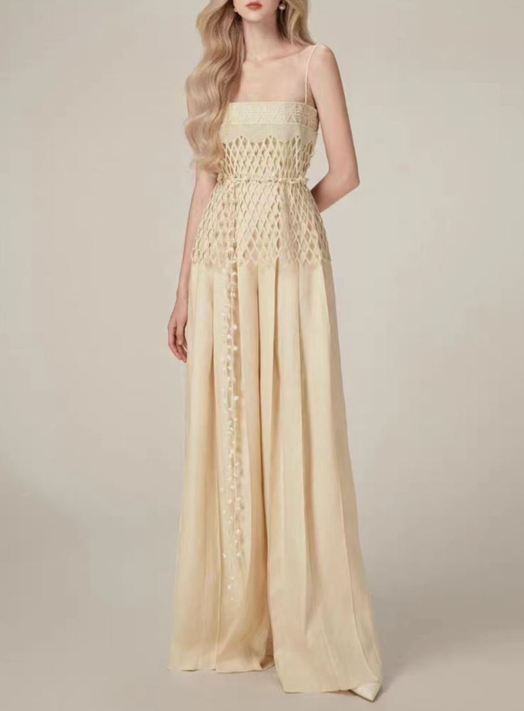 Fonixa Spaghetti Cutout Pants Set