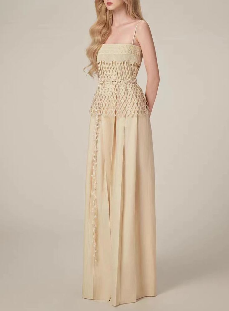 Fonixa Spaghetti Cutout Pants Set