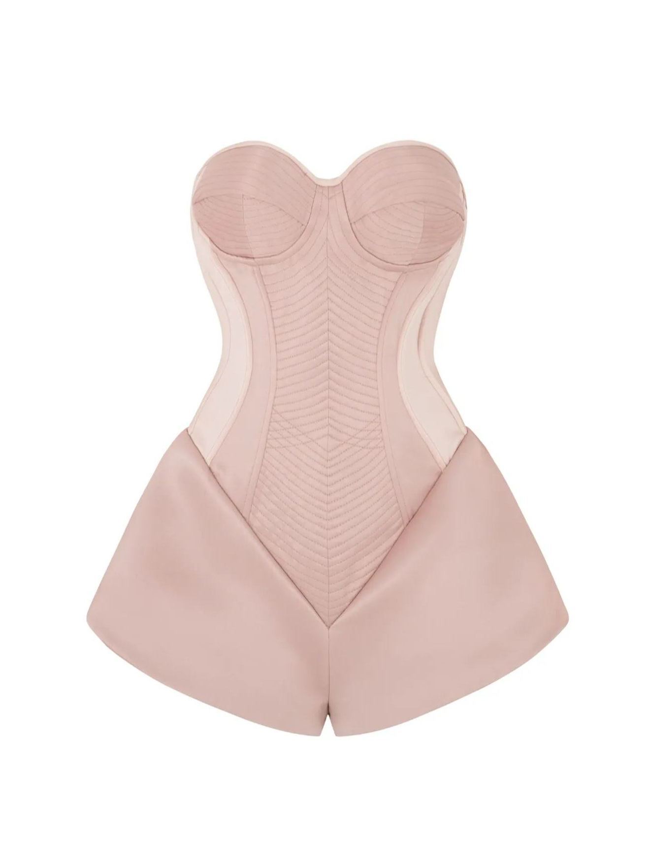 Dumitrita Strapless Silky Playsuit