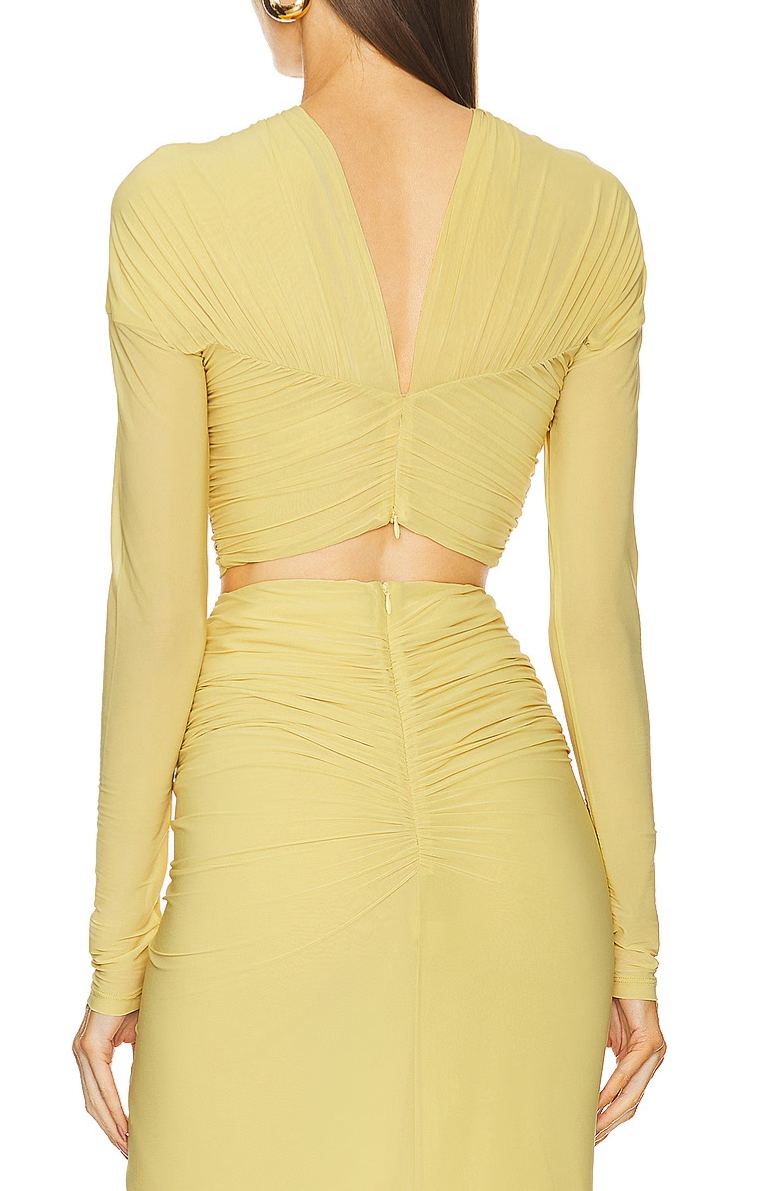 Fallomo Ruch Cutout Skirt Set