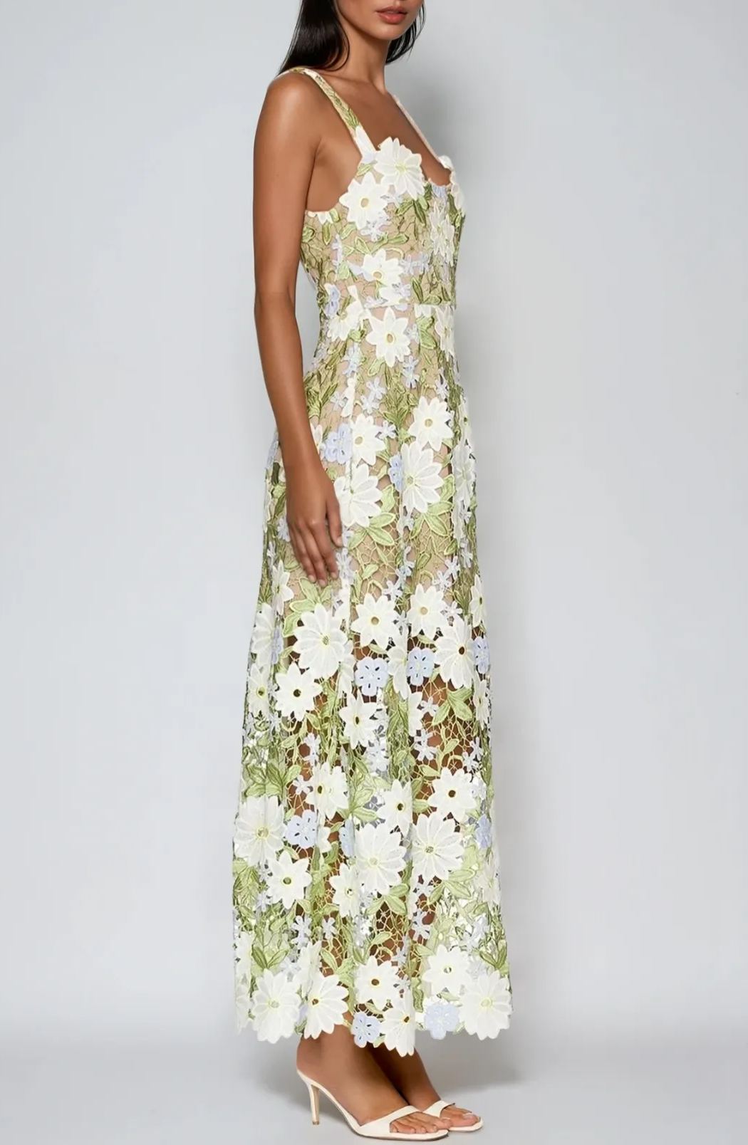 Hilda Flower Cutout Maxi Dress