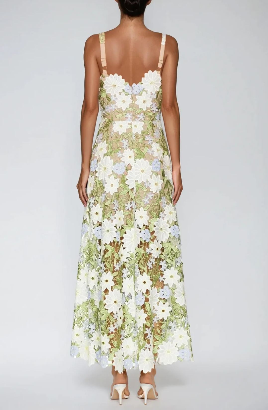 Hilda Flower Cutout Maxi Dress