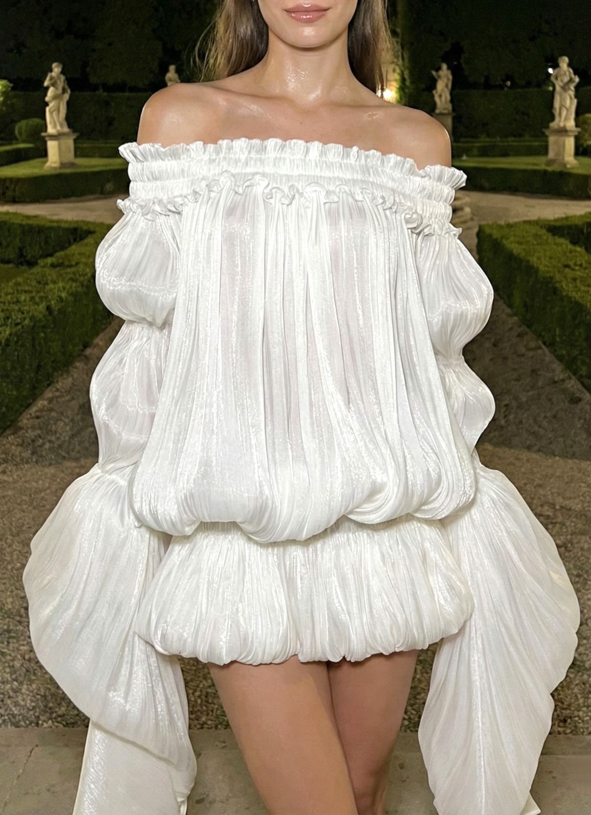 Goselia Off Shoulder Ruffle Mini Dress