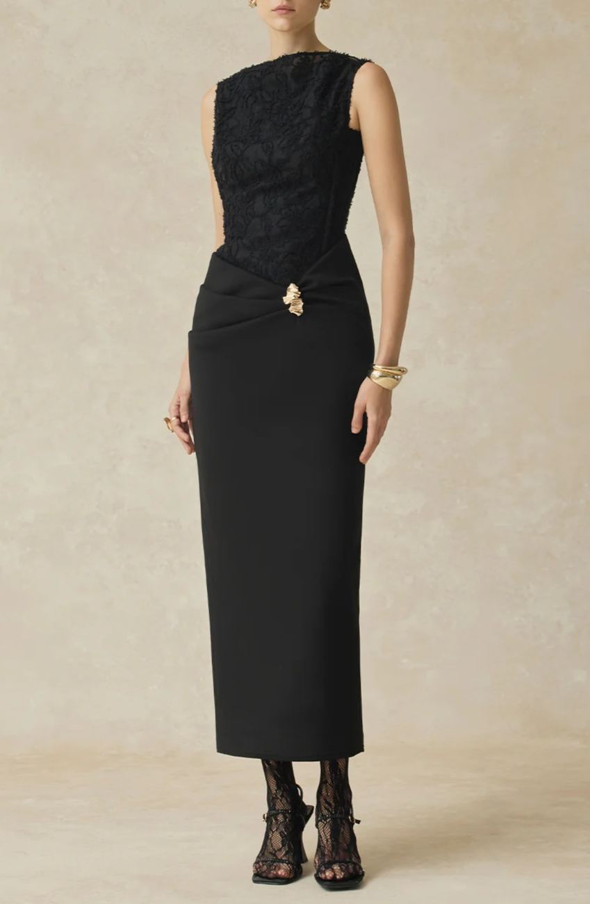 Dusan Sleeveless Deconstruct Maxi Dress