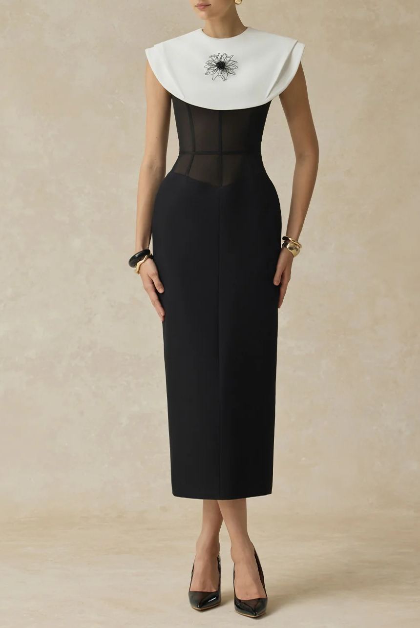 Fabienne Corset Bodycon Midi Dress