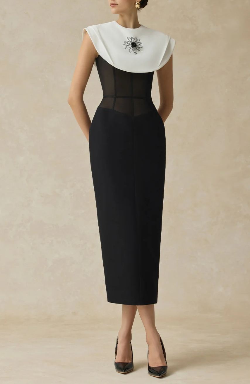 Fabienne Corset Bodycon Midi Dress