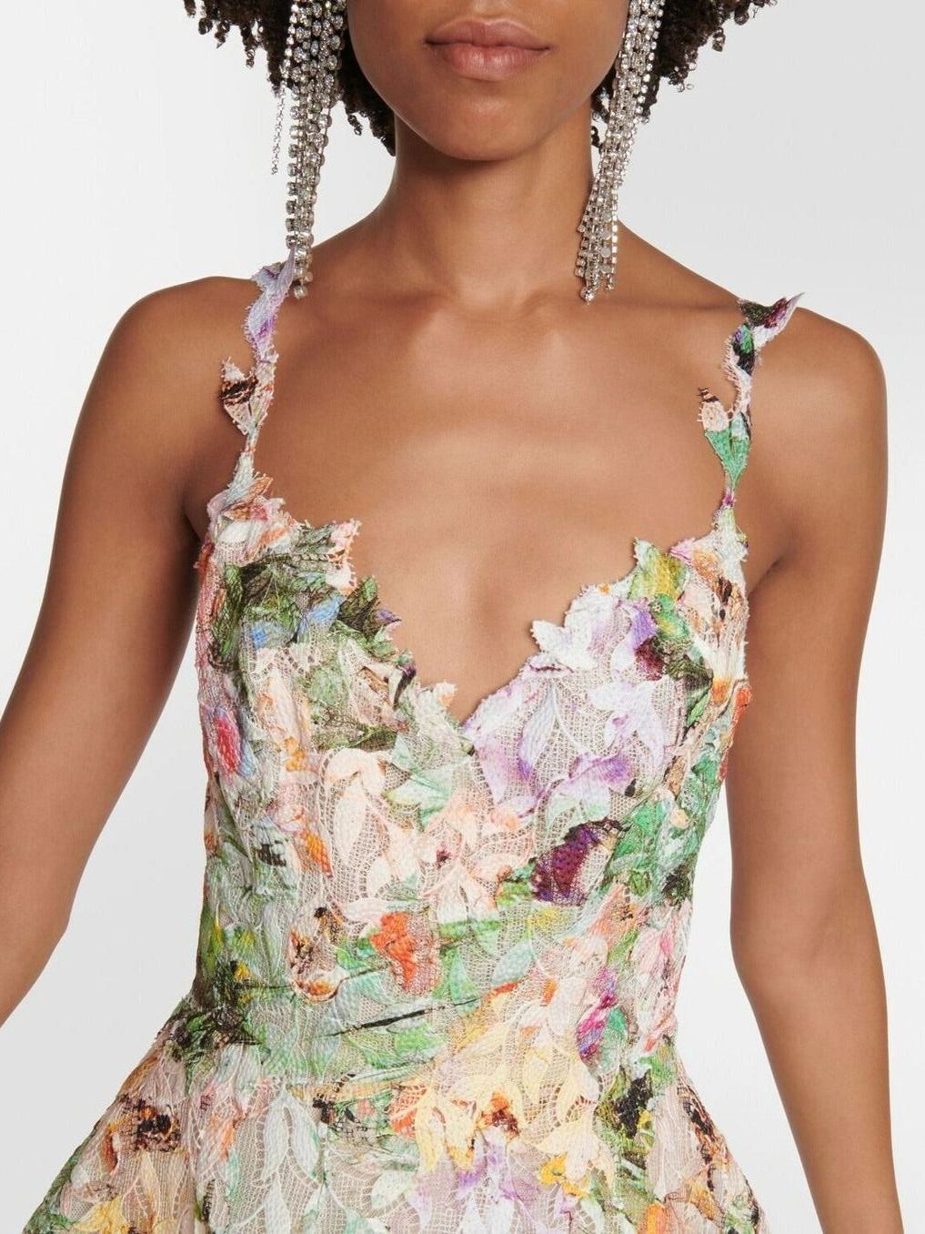 Fouzpofuy Spaghetti Floral Midi Dress