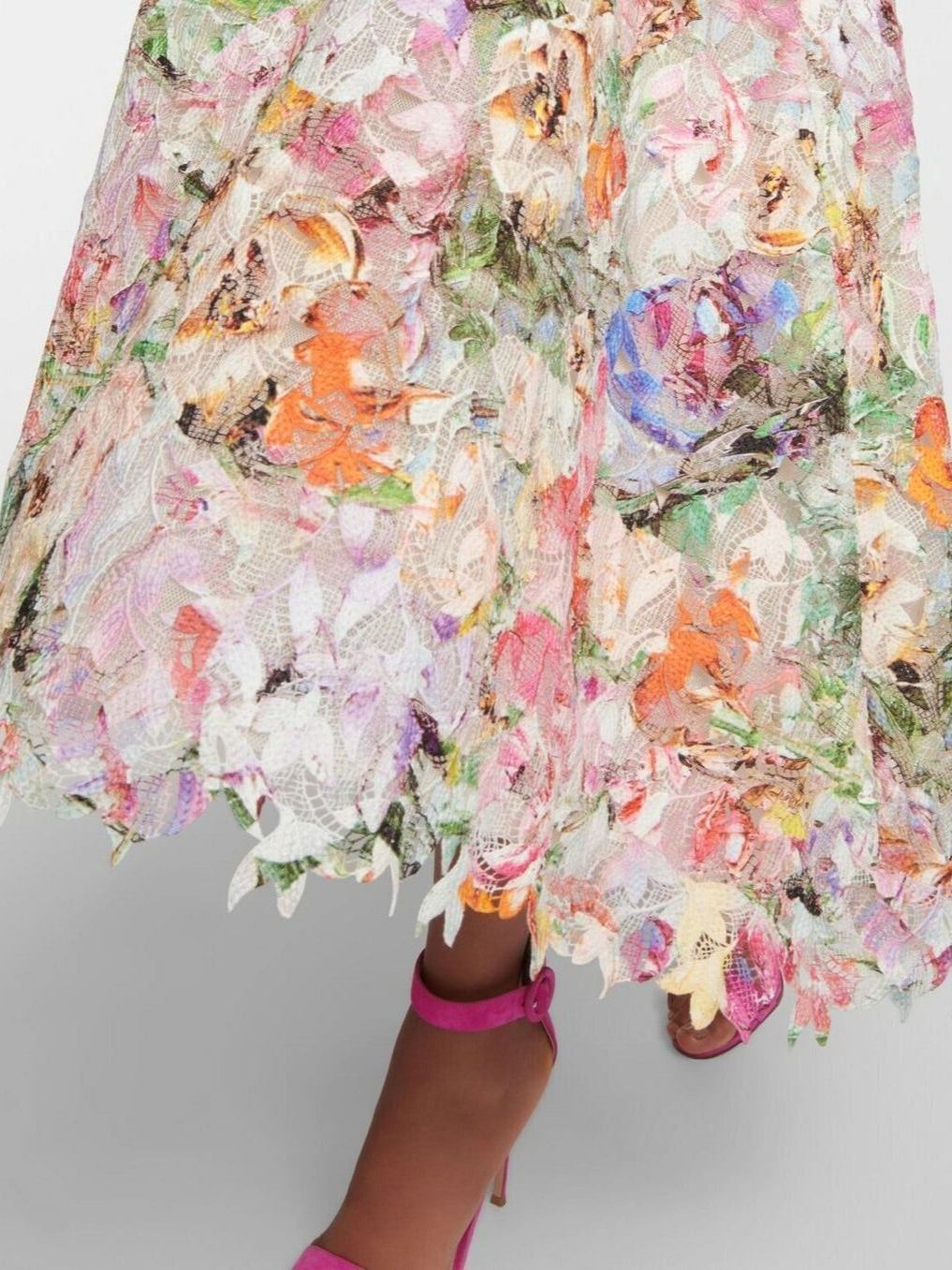 Fouzpofuy Spaghetti Floral Midi Dress